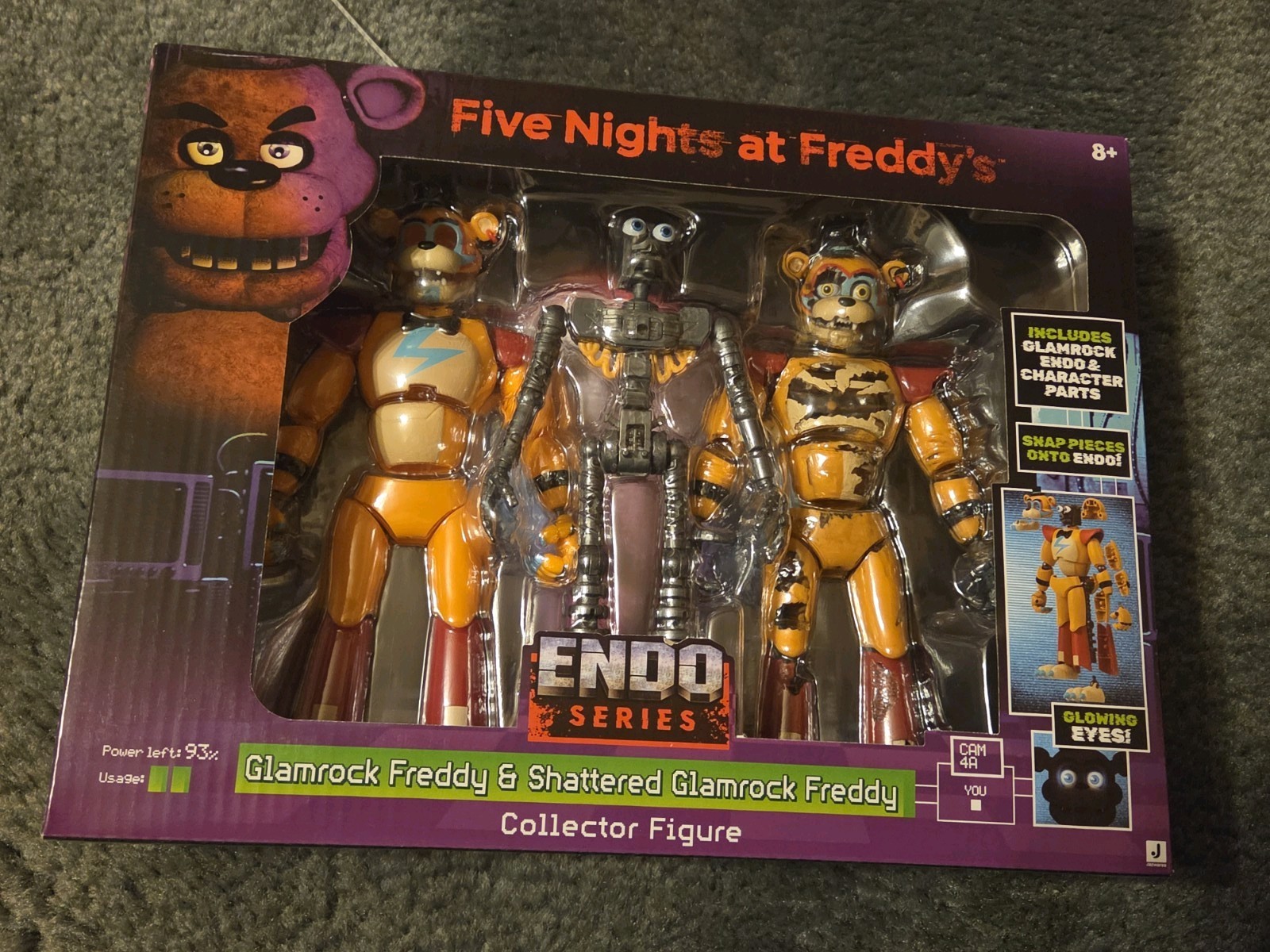 Five Nights at Freddy's FNAF GLAMROCK FREDDY SHATTERED FREDDY Endo Series Wave 3