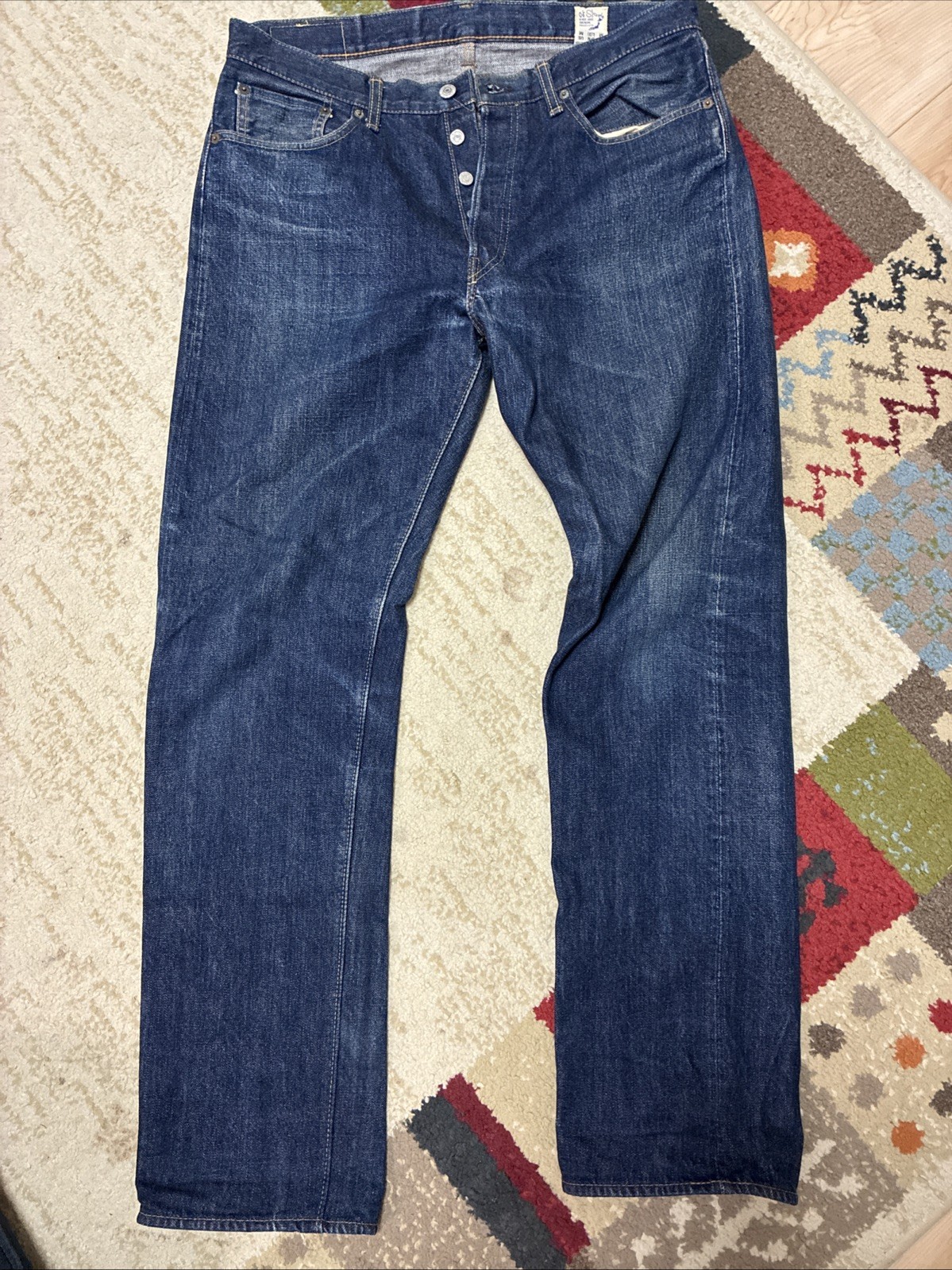 Orslow Men’s 105 Straight Fit Denim Size 3/L Made In Japan