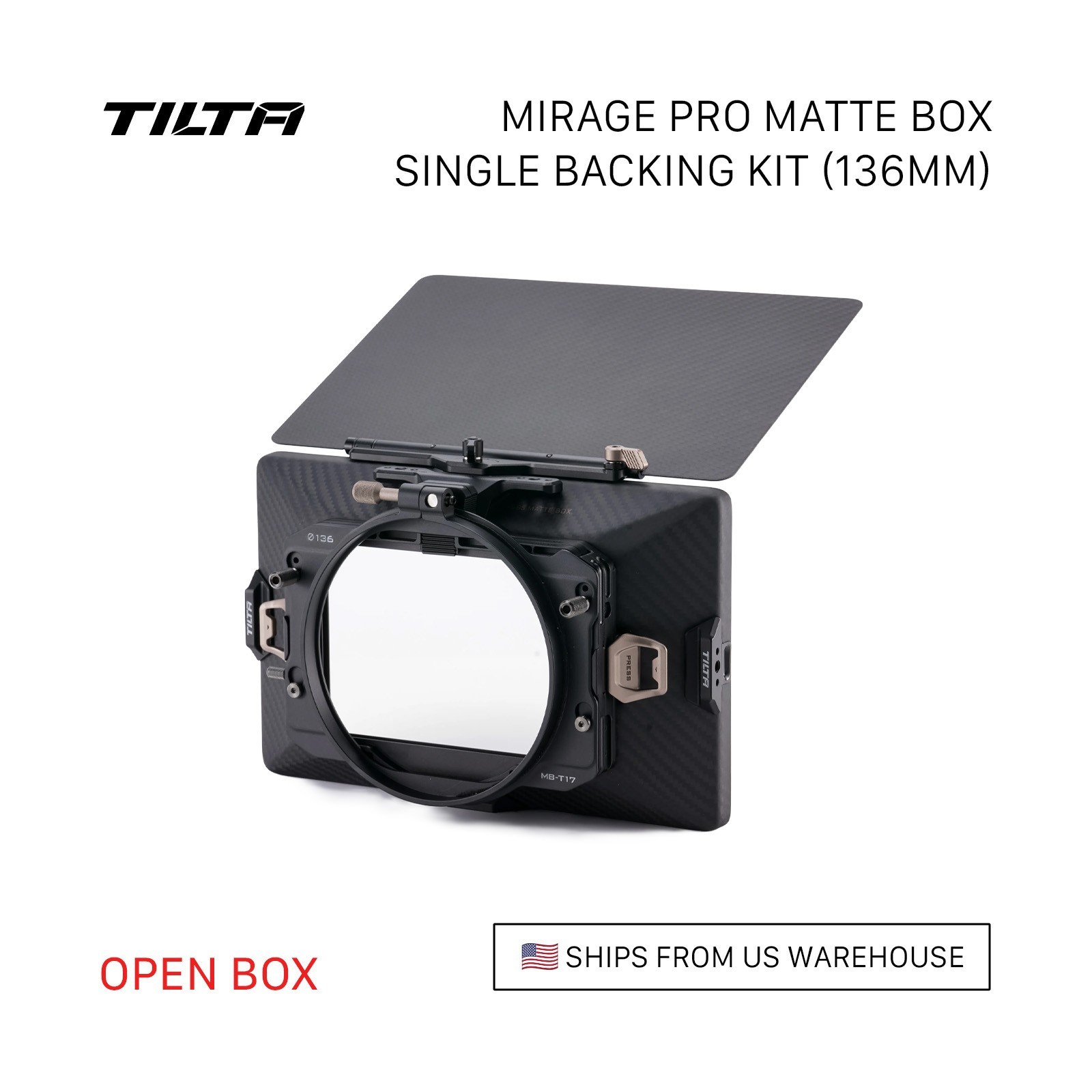 Tilta Mirage Pro Matte Box Single Backing Kit (136mm) (Open Box)