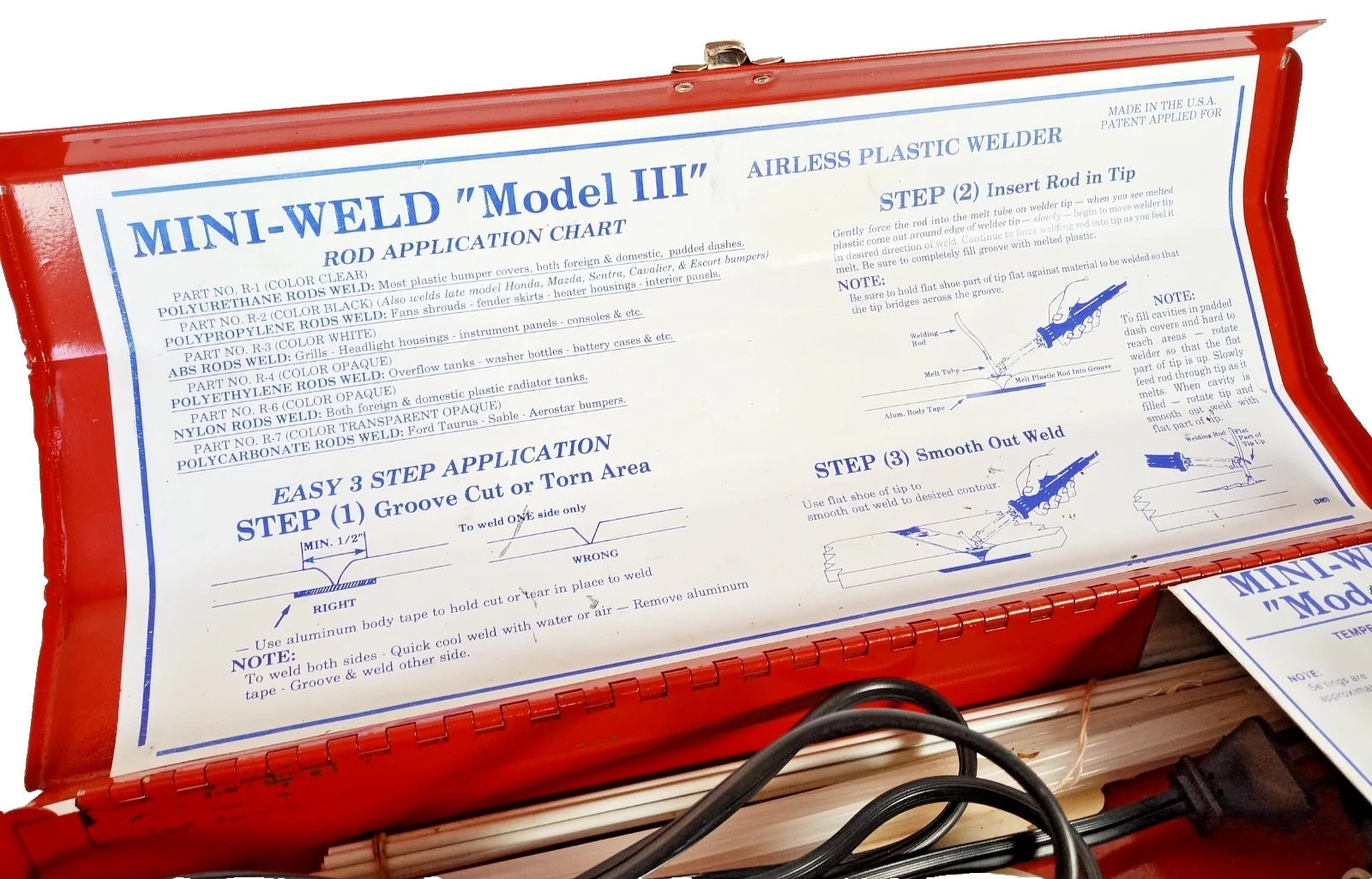MAC TOOLS AIRLESS PLASTIC WELDER WSP-5003 \