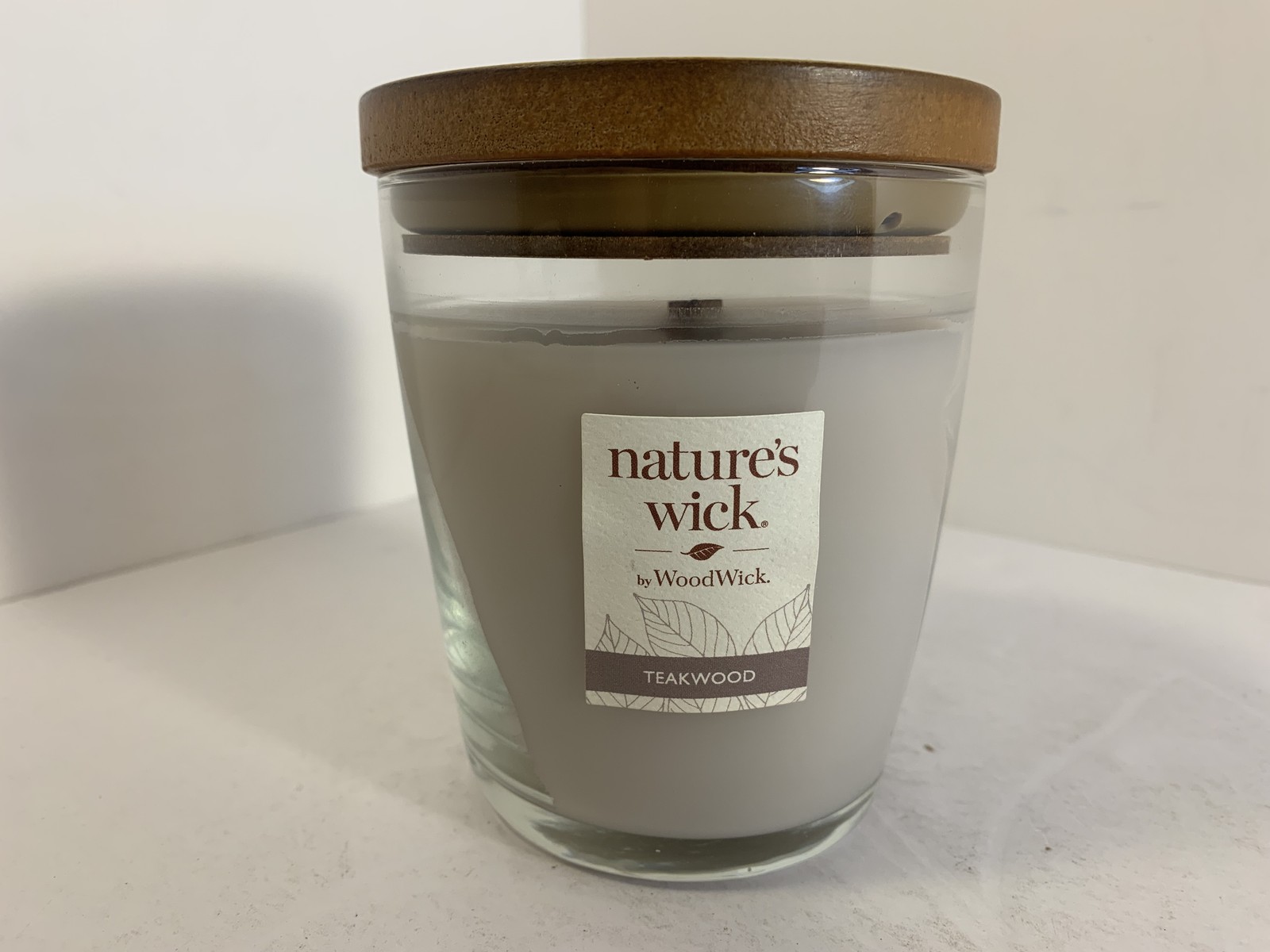 Nature\'s Wick by WoodWick Teakwood Scented Jar Candle 10oz Pluswick Innovation Nature\'s Wick by WoodWick Teakwood Scented Jar Candle 10oz Pluswick Innovation