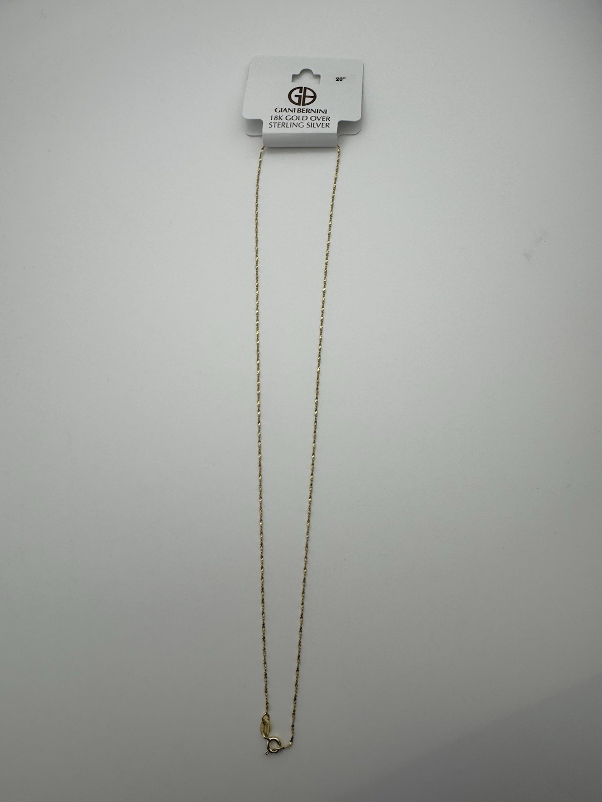 Giani Bernini  20 “Chain Necklace in 18k Gold Over  Sterling Silver NWT