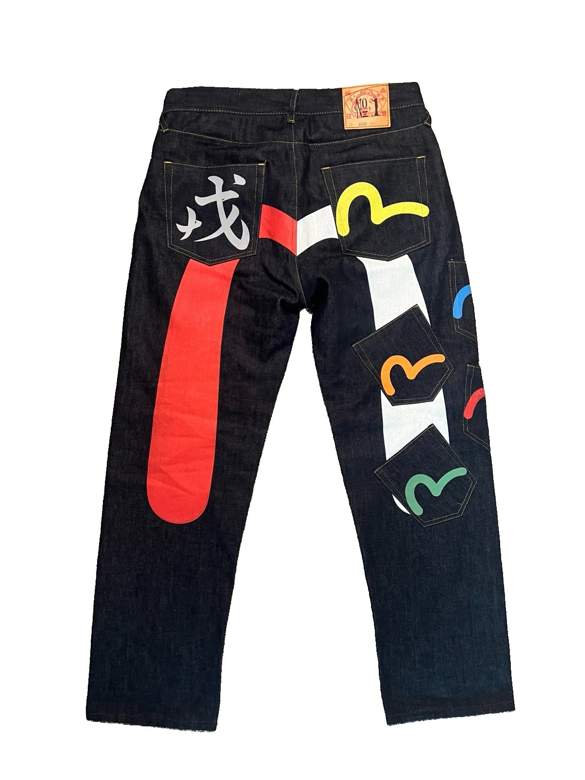Evisu Selvedge Denim Jeans 34x34 2000 Vintage Japanese Lot