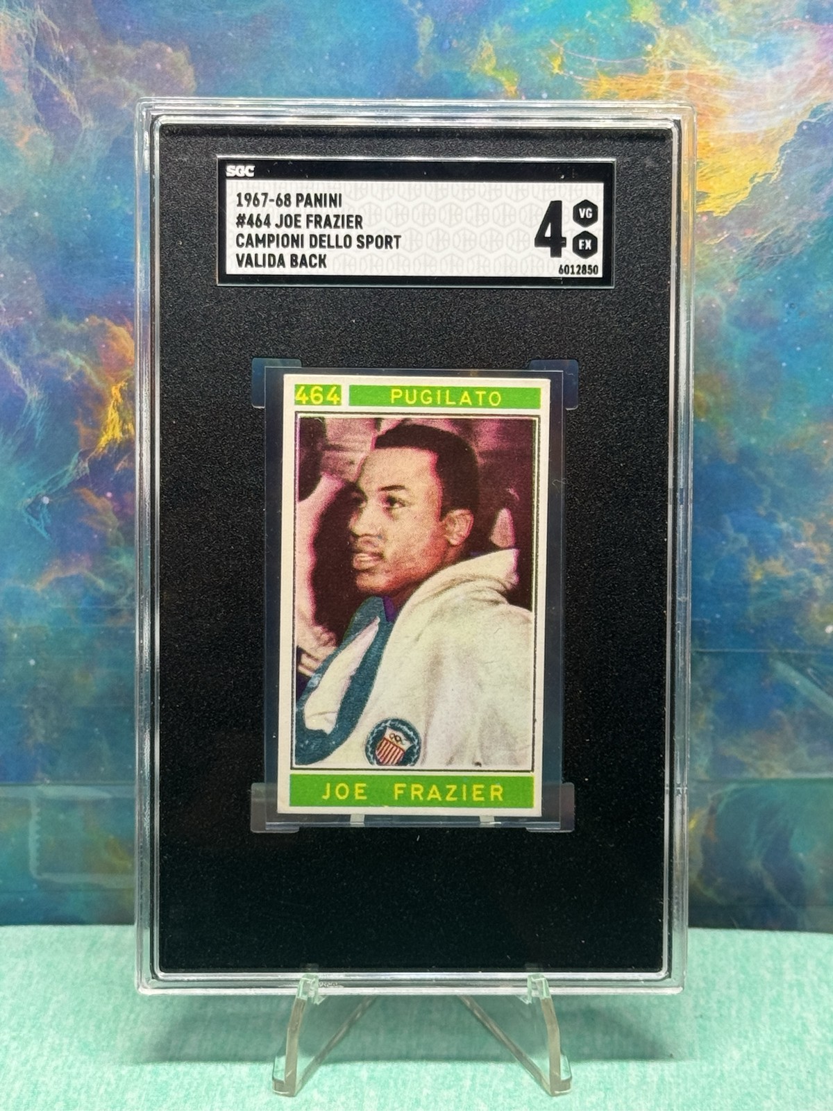 1967 Panini Joe Frazier #464 Valida Back SGC 4 Boxing HOF Rare