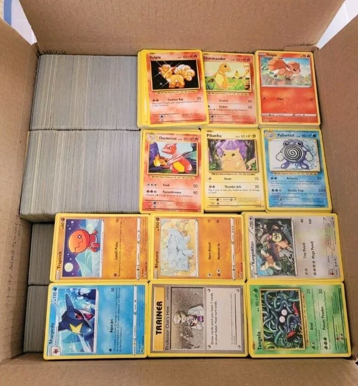2000 Pokemon Cards Bulk Lot + 120 Holographic Cards & 5 Rare Cards (Great Value)