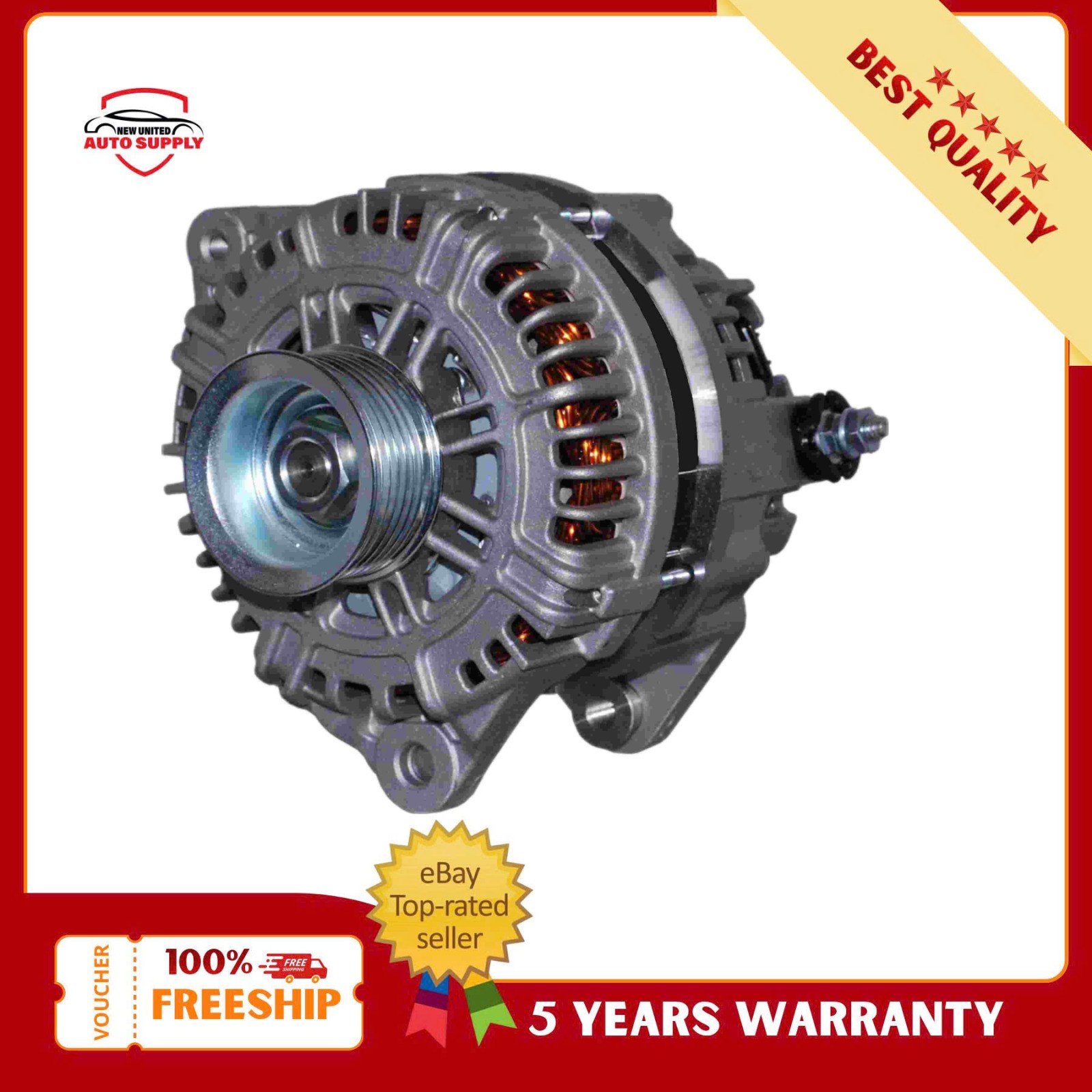 11165A Alternator 130A/12V 7-Groove for 05-07 INFINITI Nissan V8 5.6L V6 4.0L