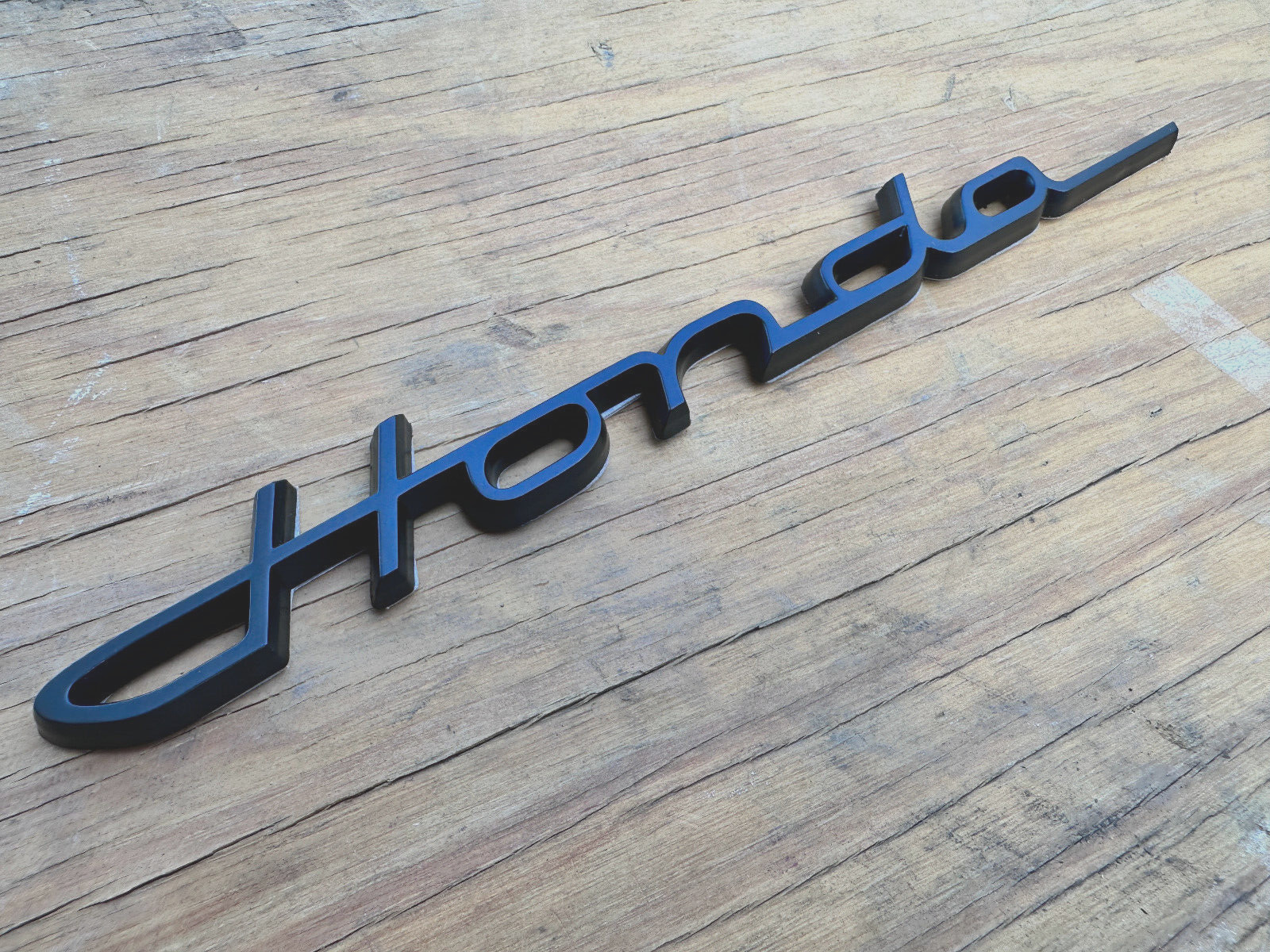 Matt Black Emblem Old Vintage Script Classic Decal Black Logo Auto Moto HONDA Matt Black Emblem Old Vintage Script Classic Decal Black Logo Auto Moto HONDA