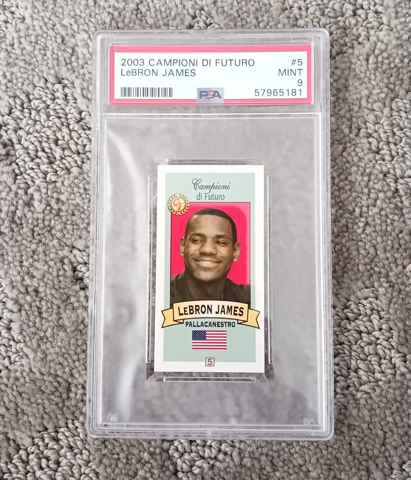 2003 Campione di Futuro LeBron James #5 RED Graded PSA-9 ...... 7 Available