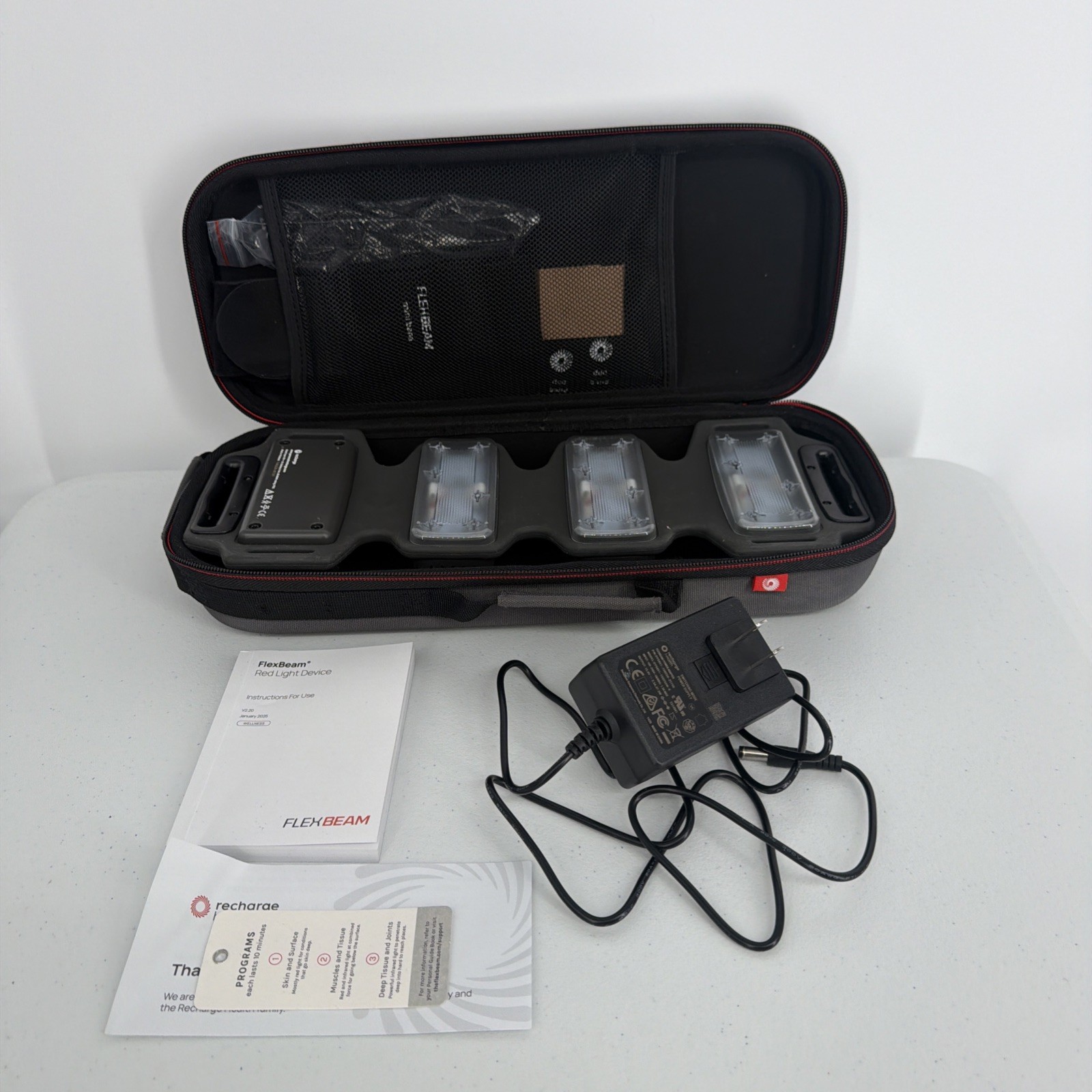 Recharge Health FlexBeam Portable Red Light Therapy Device. Flex Beam. Recharge Health FlexBeam Portable Red Light Therapy Device. Flex Beam.
