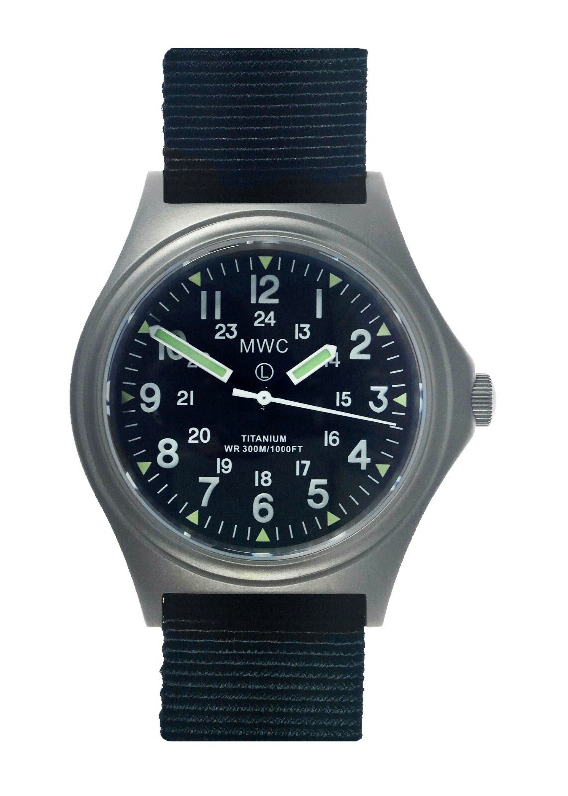 MWC 300m 12/24ND Titanium General Service Military Watch Quartz Sapphire Crystal