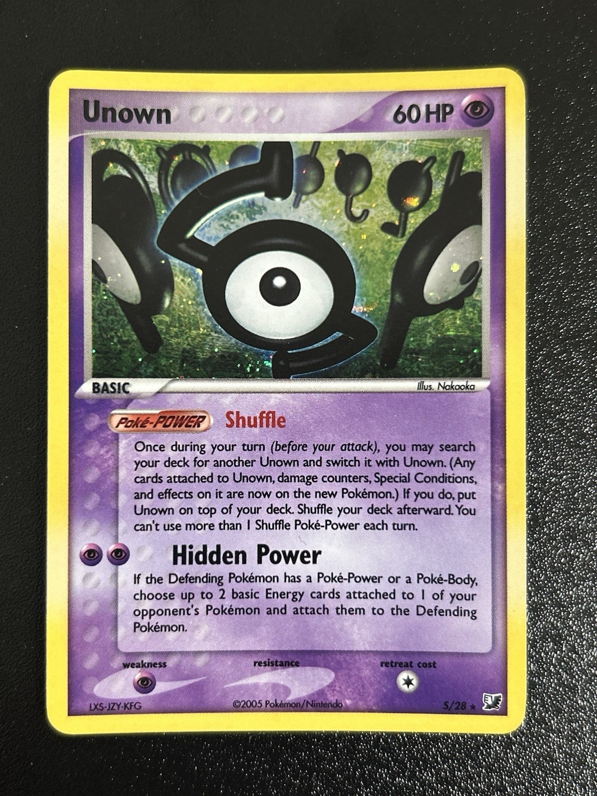 Unown 5/28 Holo Unown 5/28 Holo