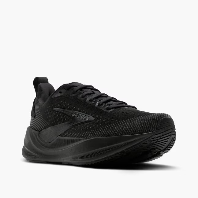 Brooks Running Shoes Men's Ghost Max 4 Wide 2E Black/Black/Ebony