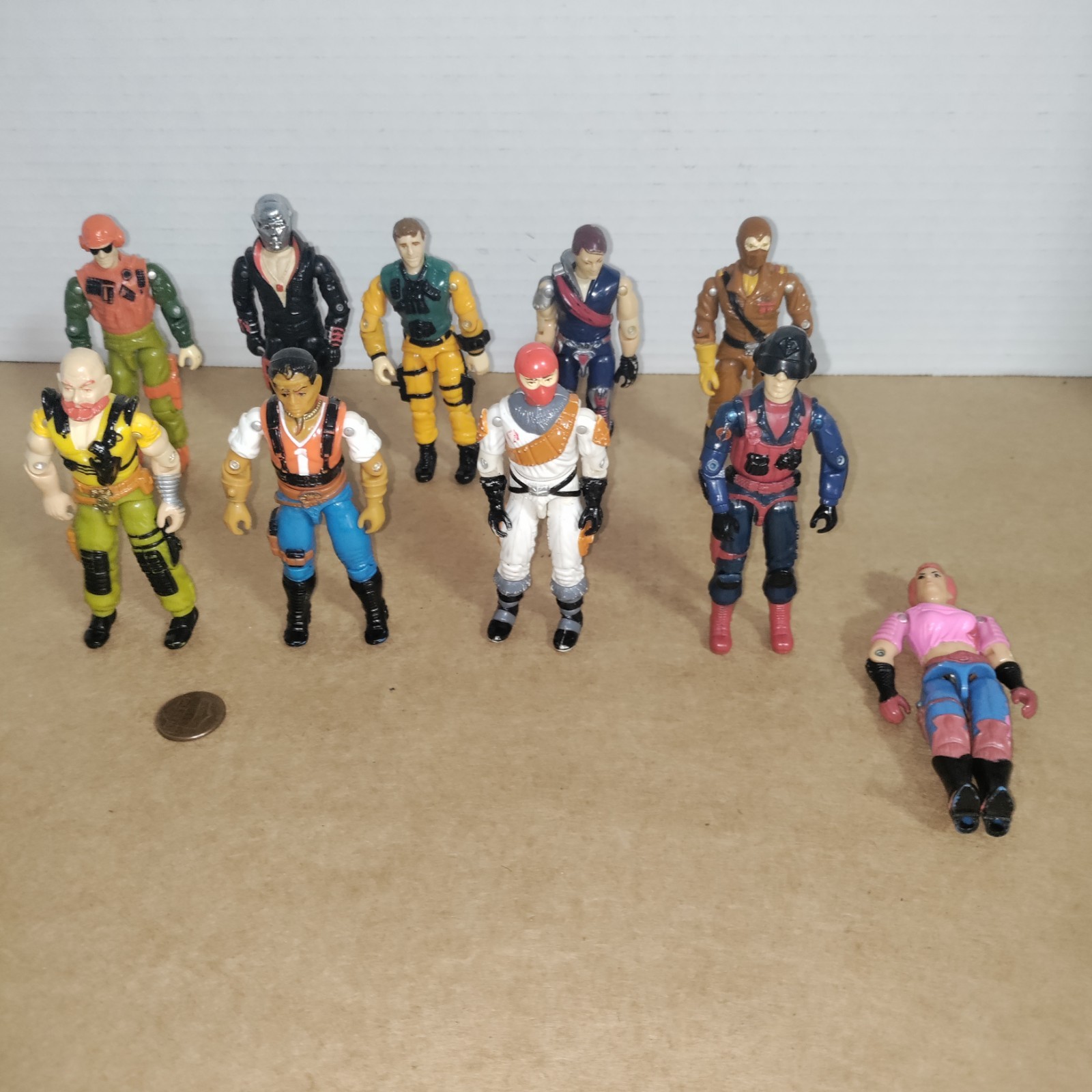 Vintage G.I-Joe action figure lot of 10 no accessories 1983-89 Hasbro Vintage G.I-Joe action figure lot of 10 no accessories 1983-89 Hasbro