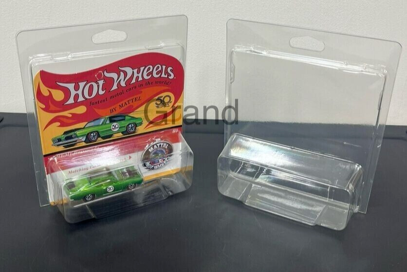 5 Pack Hot Wheels Vintage Redline & Anniversary Protector Cover Display Cases BP