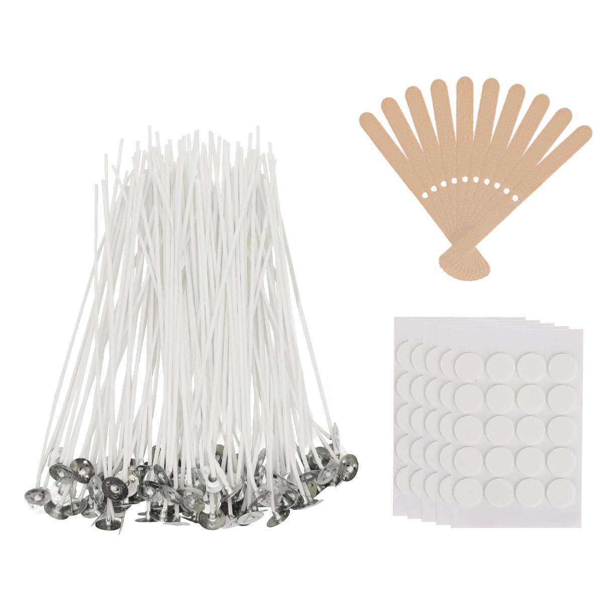 100pcs DIY Candle Wicks 6 Inch/8 Inch Cotton Core For Candle Making Supplies