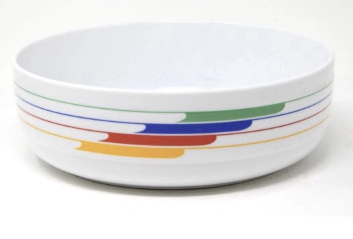 Studio Hi-Fi Nova Bowl Vintage Rainbow Stripes Retro
