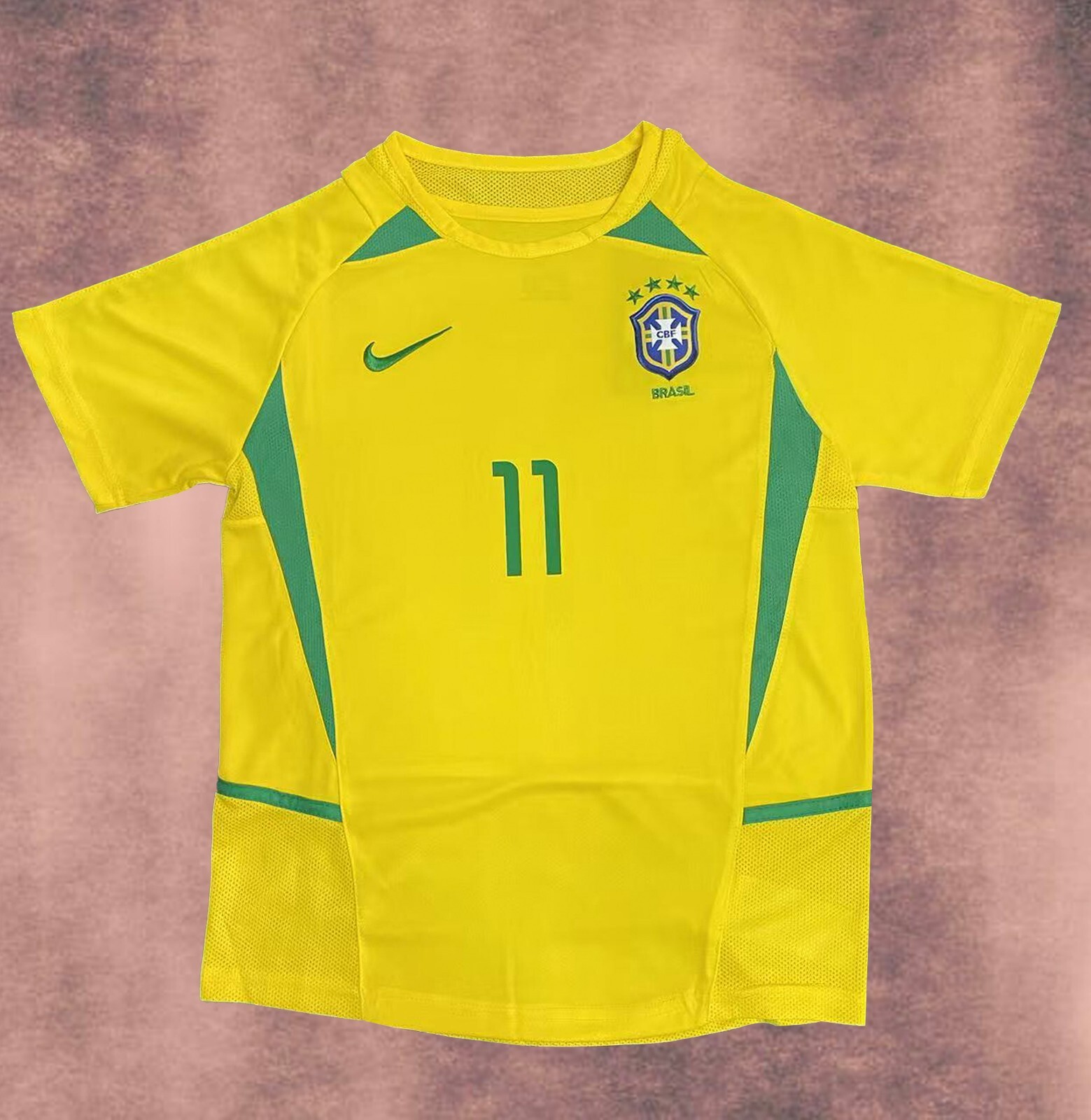 Brazil 2002 National Team Youth Jersey - Ronaldinho Edition - Special Release