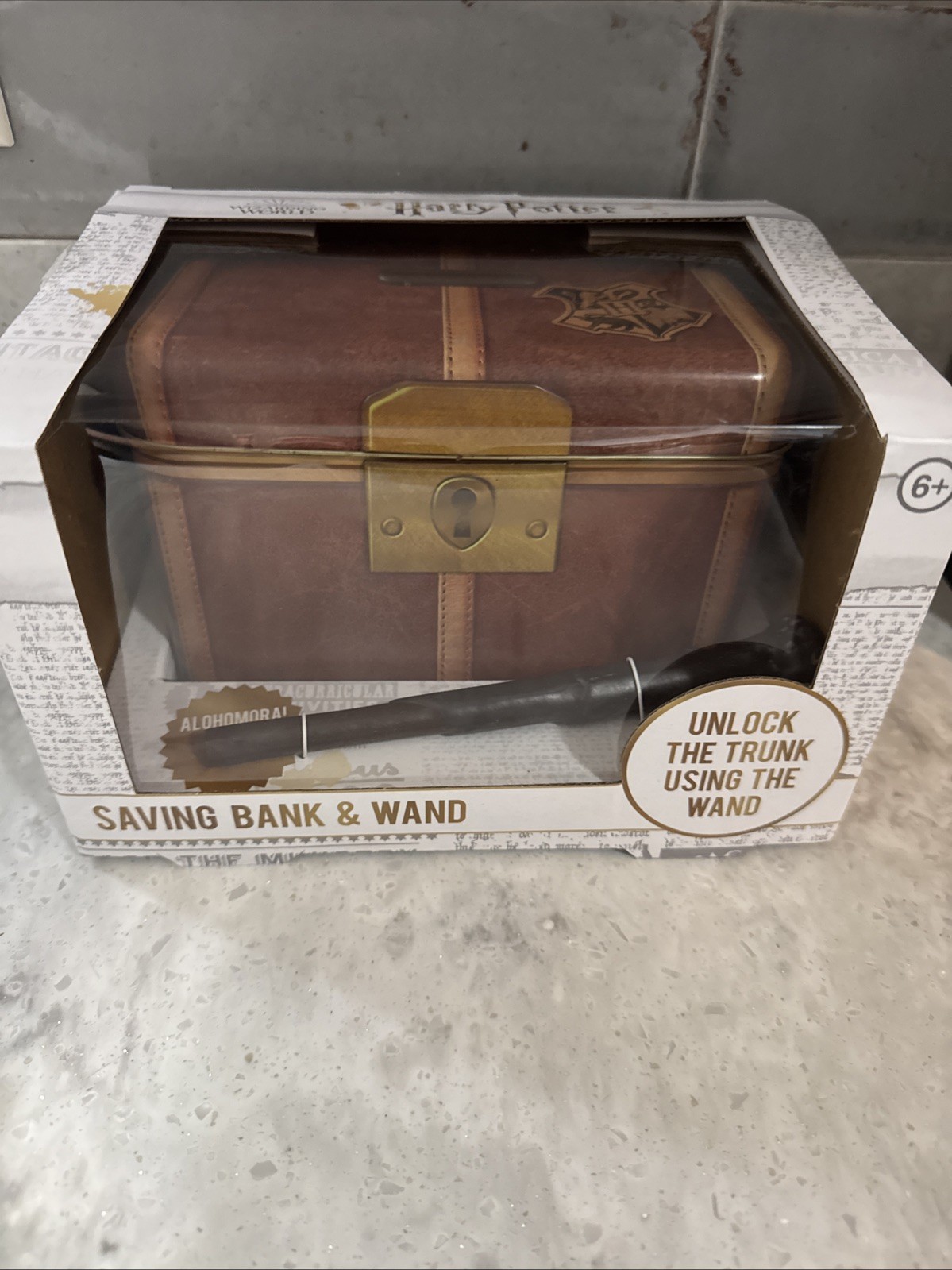 Paladone Harry Potter Magical Trunk Saving Bank W/ Wand WB Wizarding World New