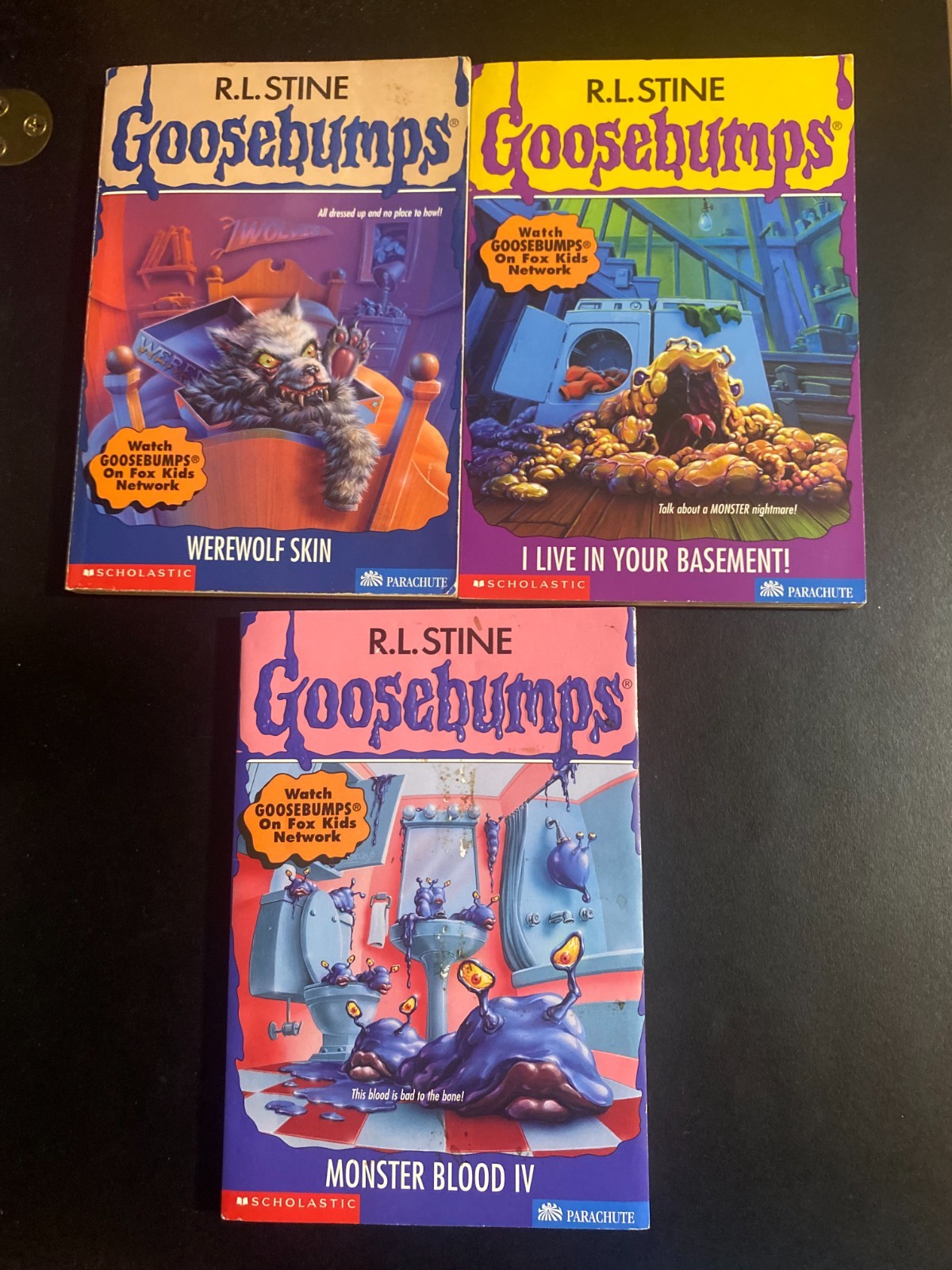 RARE Goosebumps 60, 61, 62  R.L. Stine First Edition Stine Authentic US Copies