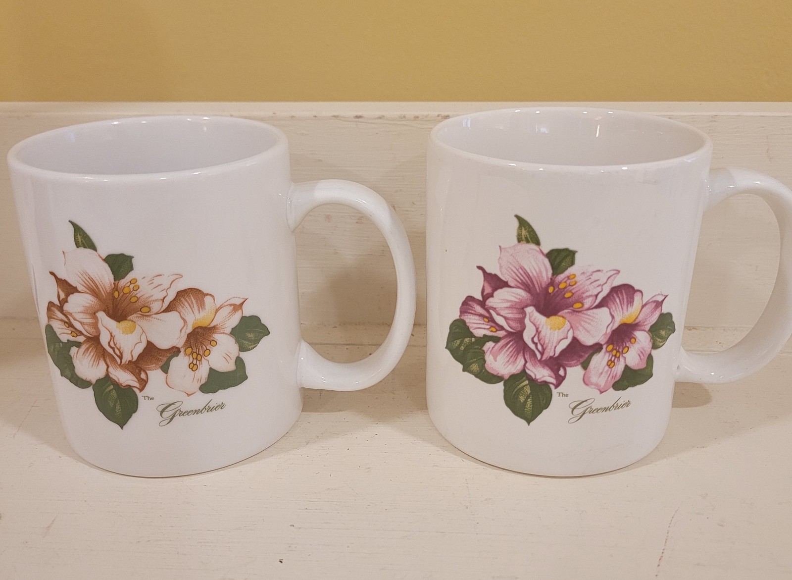 2 Vintage The Greenbrier Keepsake Souvenir Mug2 2 Vintage The Greenbrier Keepsake Souvenir Mug2