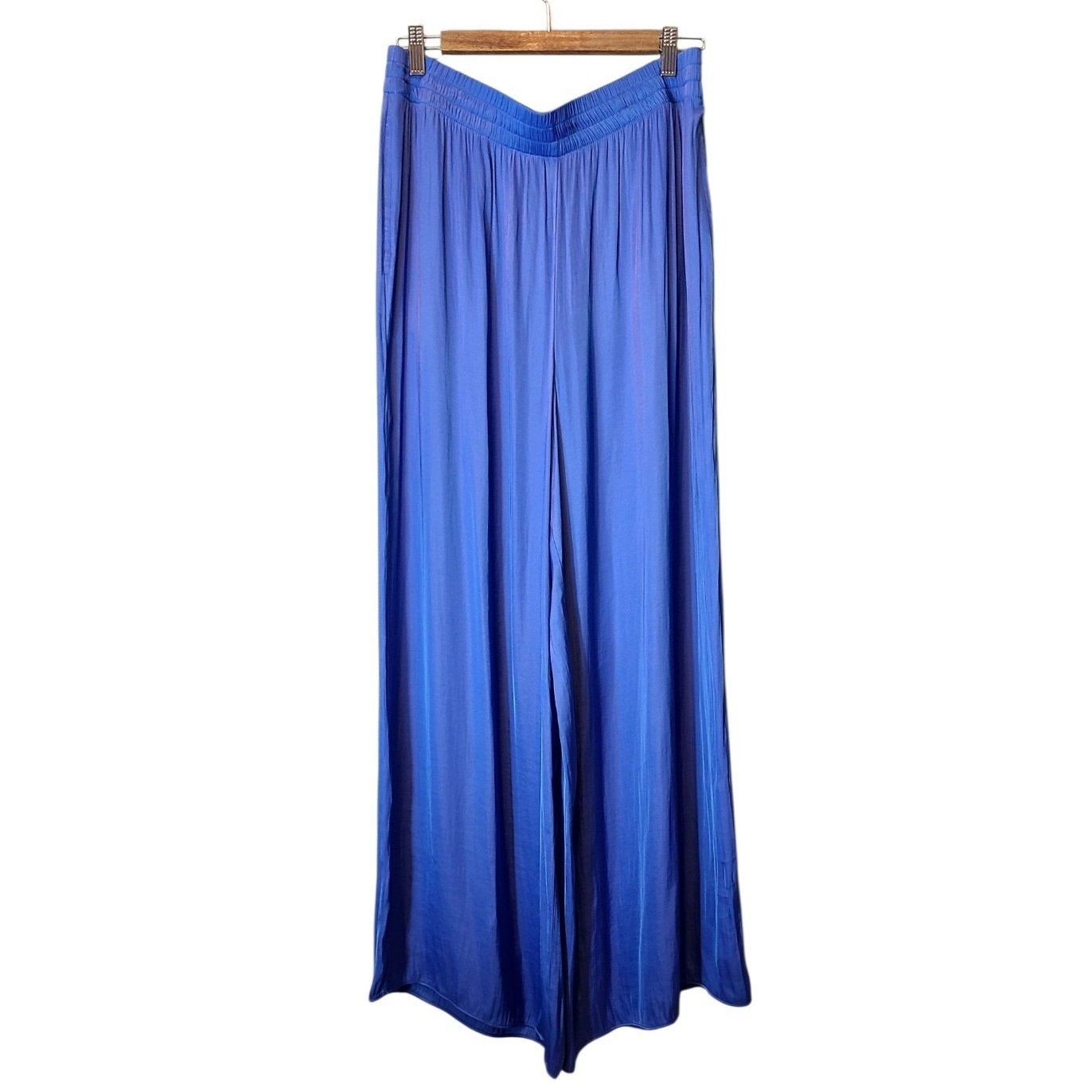 NWT Anthropologie Maeve Viscose Lined Wide Leg Pull On Pants Women\'s Size L Soft