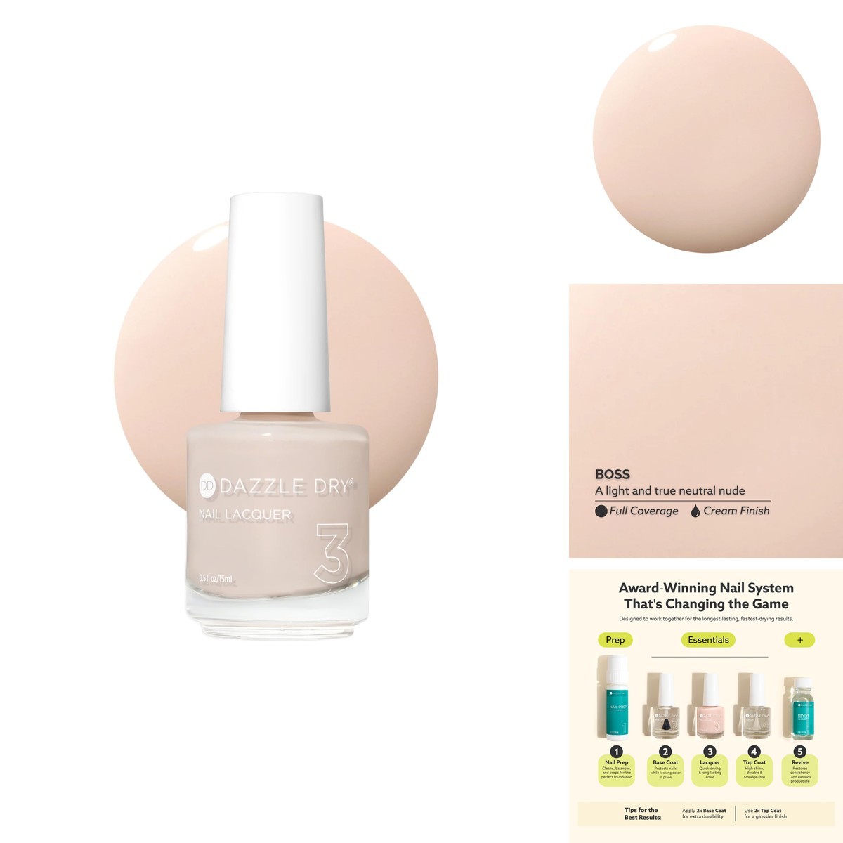Dazzle Dry Nail Lacquer Boss 0.5 fl oz