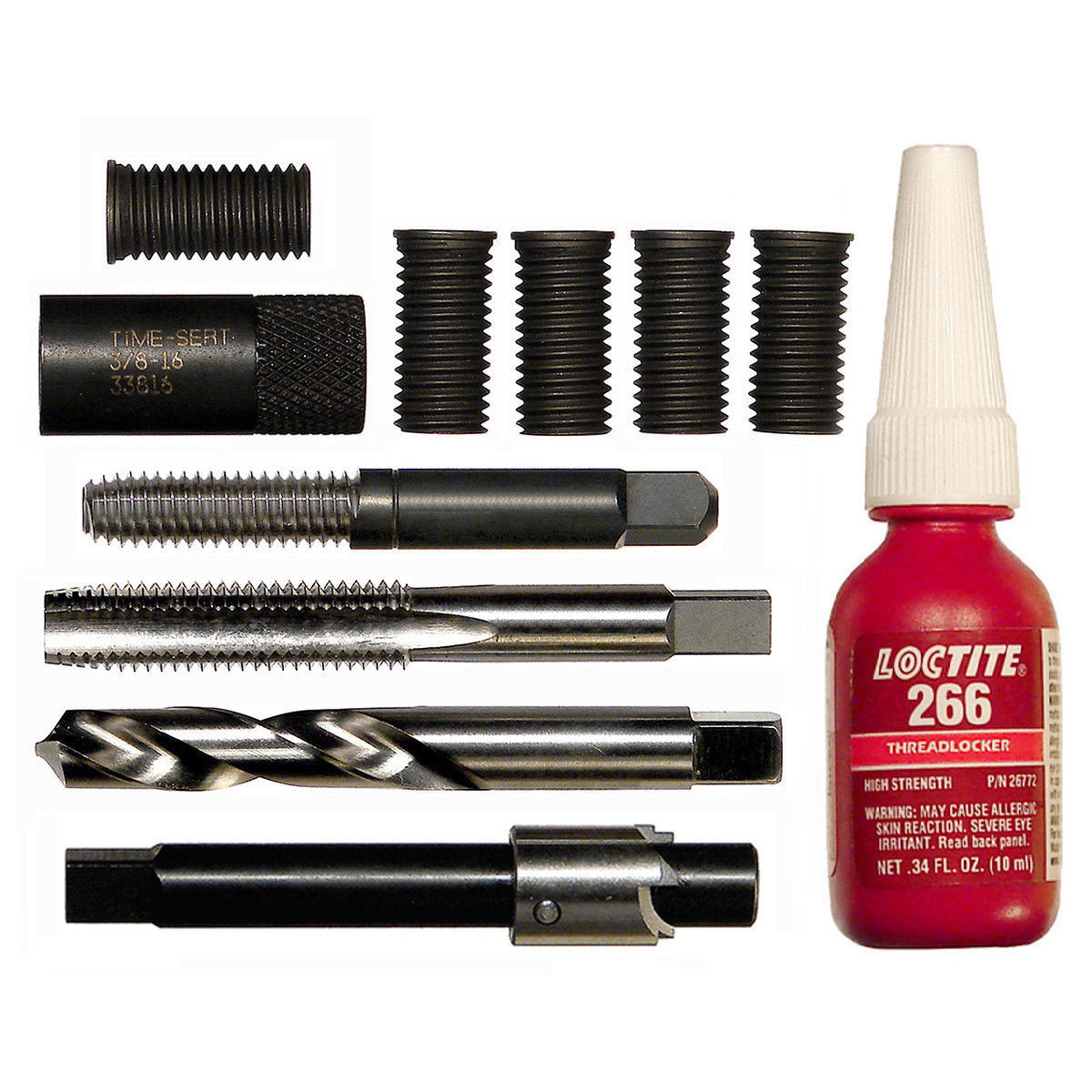 Time-Sert 0381F 3/8-16 Harley Davidson Head Bolt Kit - 