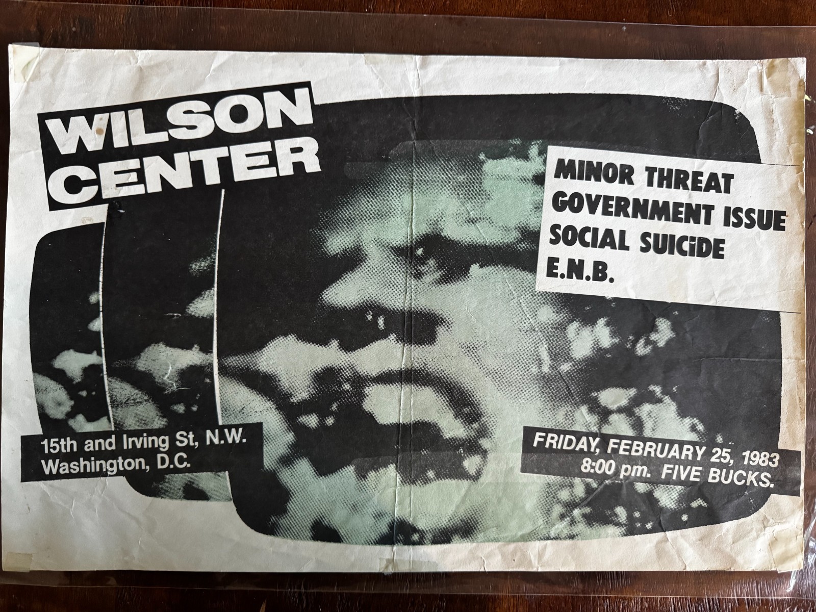 Minor Threat, Government Issue, Social Suicide at Wilson Center - oversize print