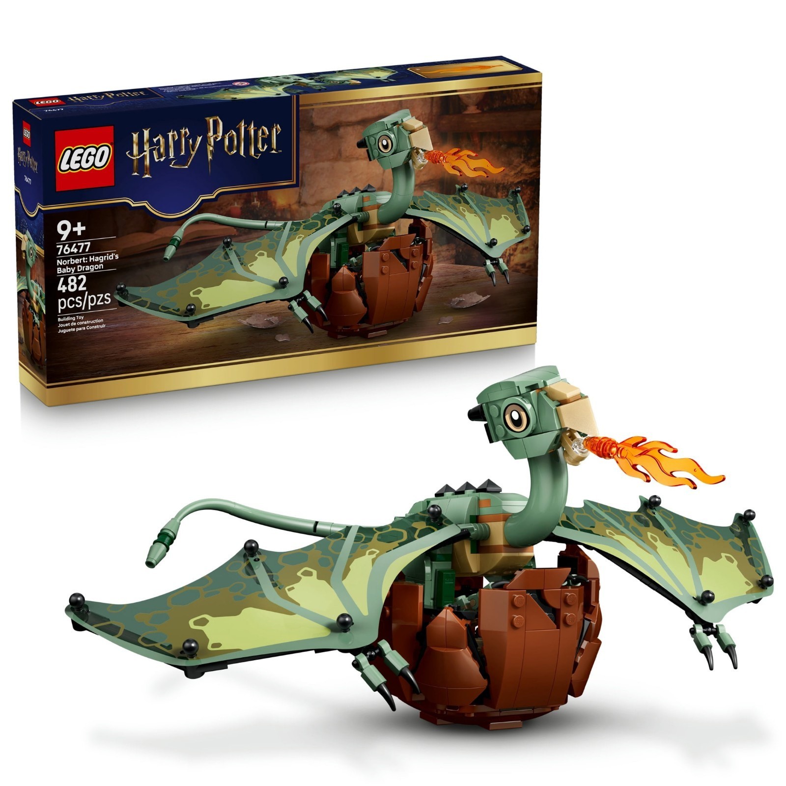 LEGO Harry Potter Norbert: Hagrid\'s Baby Dragon For Ages 9+, 76477 WLM Christmas