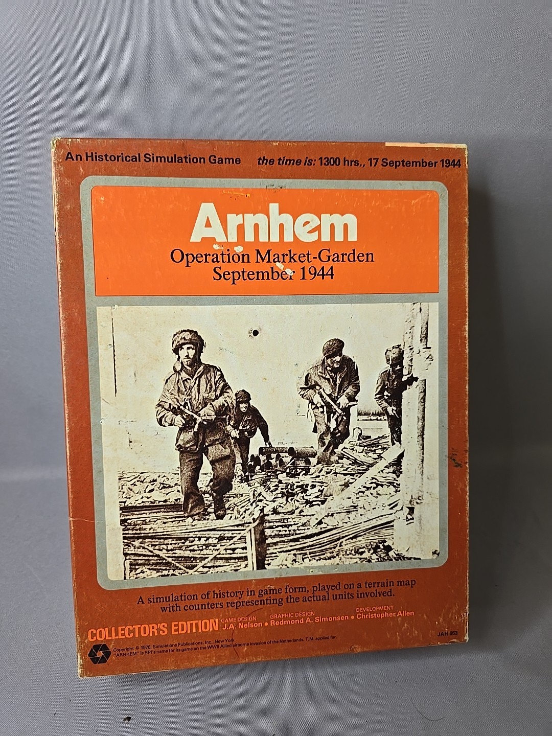 SPI 1976 Arnhem Operation Market Garden Collectors Edition Box Replacement Parts SPI 1976 Arnhem Operation Market Garden Collectors Edition Box Replacement Parts
