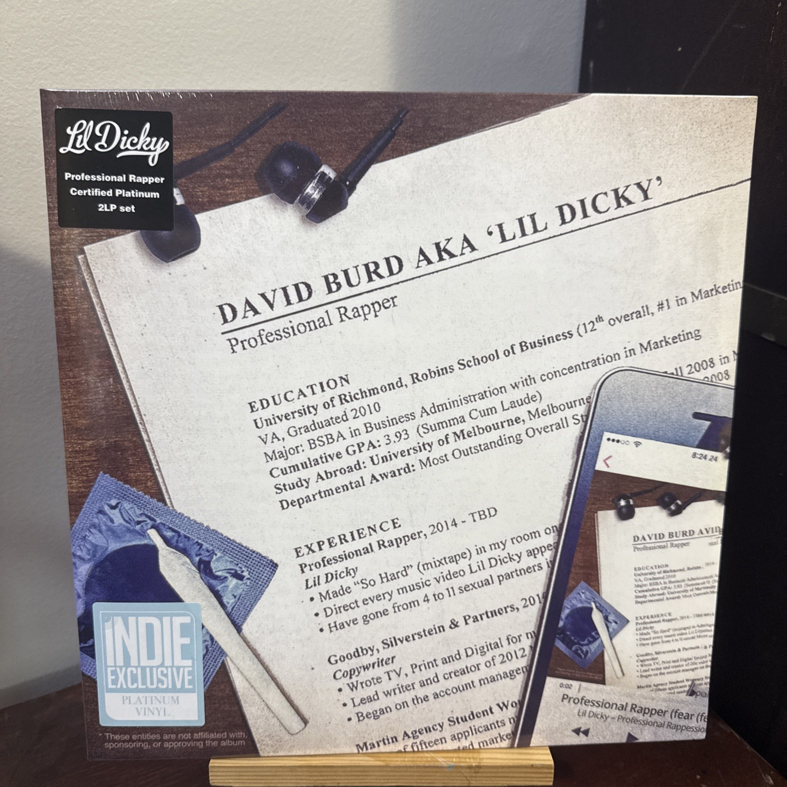 Lil Dicky Professional Rapper LP Limited Edition BABY BLUE Color Vinyl BRAND NEW