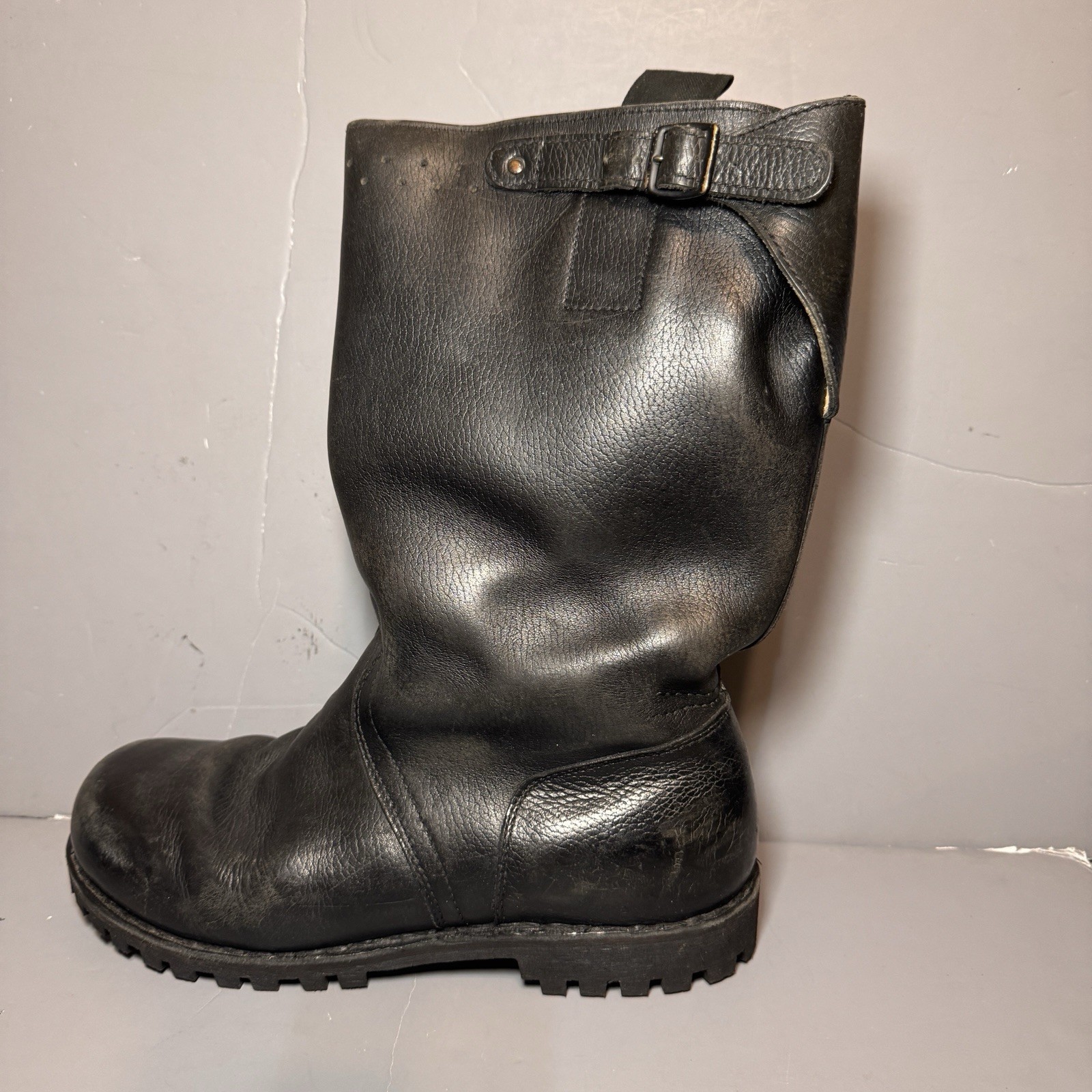Vintage West German Bundeswehr Black Riding Boots Size 290 112 11.5 70s