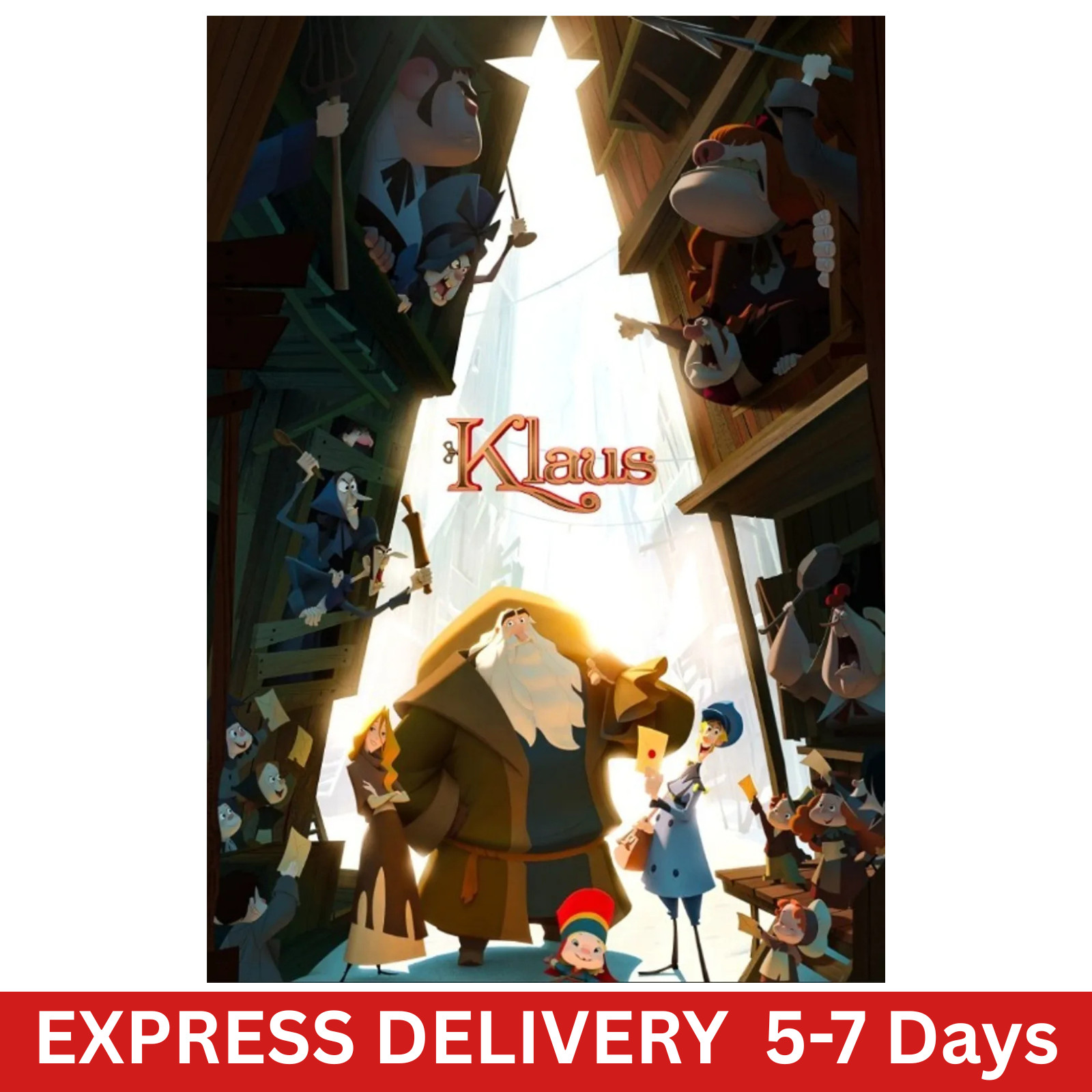 Klaus 2019 Animated Christmas Movie DVD English Audio Region Free Klaus 2019 Animated Christmas Movie DVD English Audio Region Free