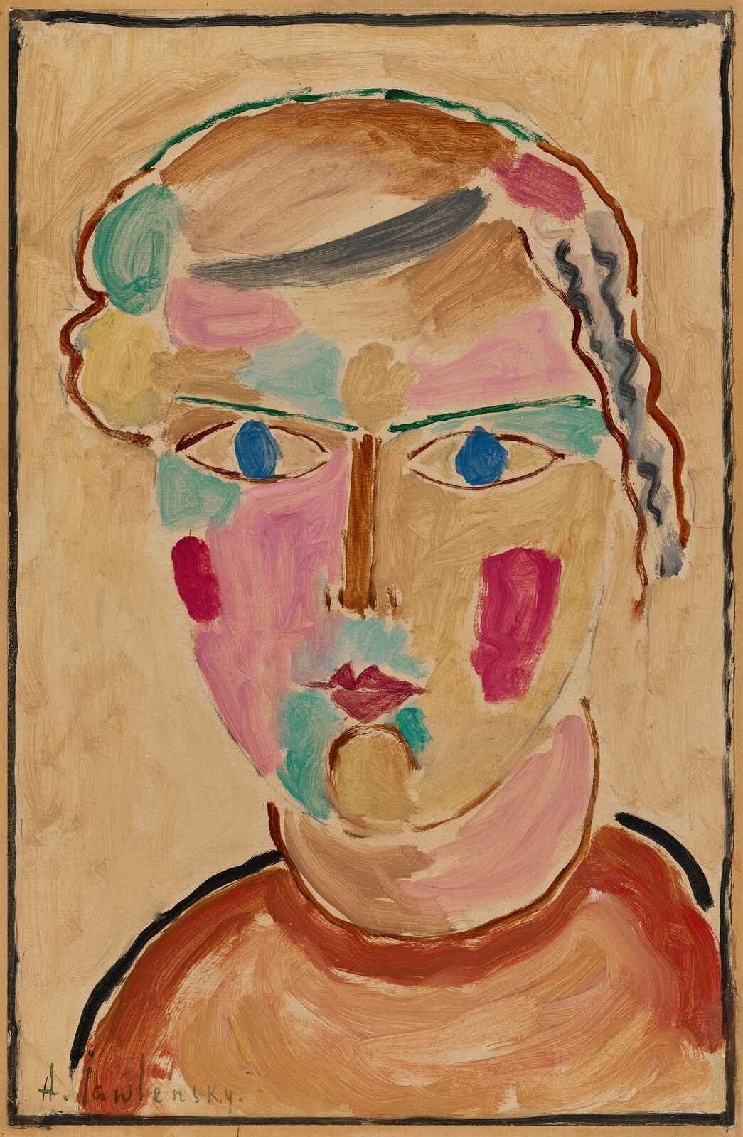 Alexej von Jawlensky - Bright Appearance 1916 Expressionist Print Ready to Frame