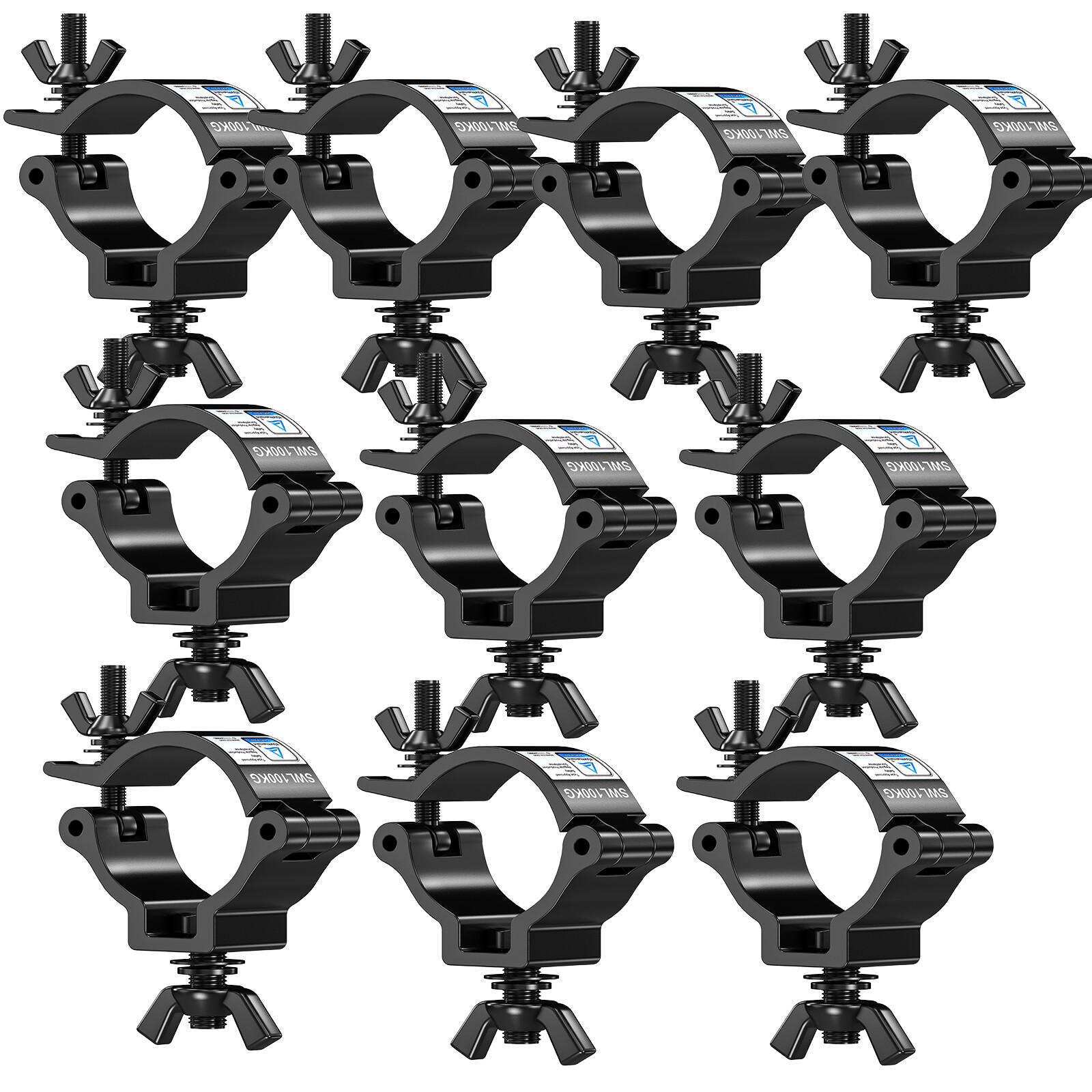 2-20PCS Stage Par Light Hook Aluminum Alloy Truss O-Clamp Heavy Duty 220LBs