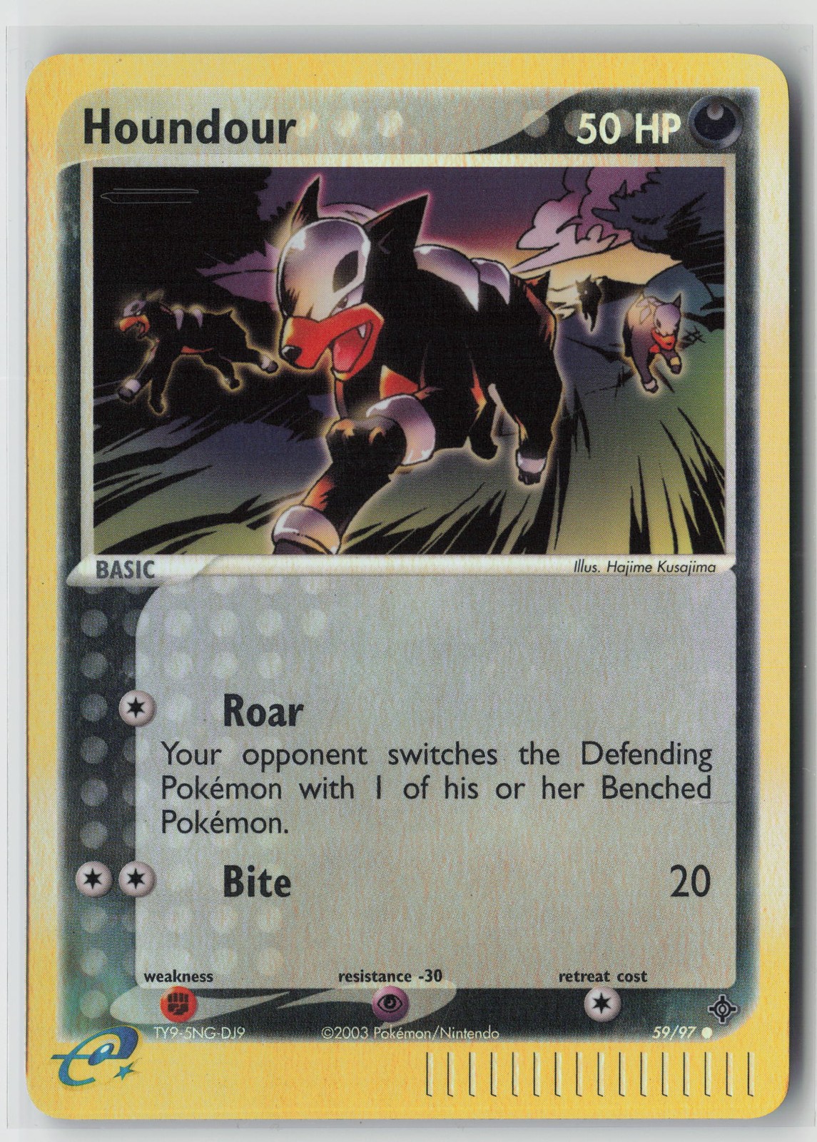 Houndour Reverse Holo Dragon 59/97 NM Houndour Reverse Holo Dragon 59/97 NM