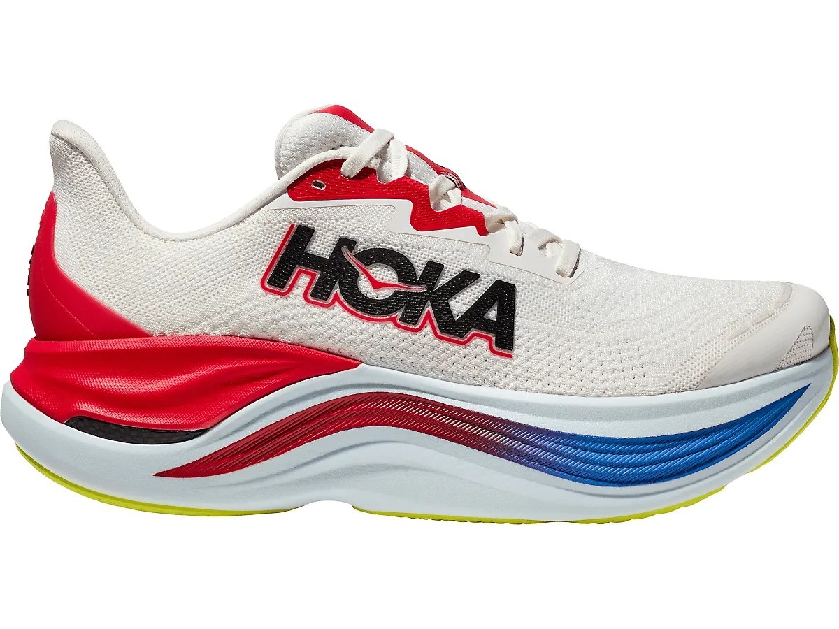 HOKA Men's Skyward X Carbon Plated Shoe,Blanc De Blanc/Virtual Blue,NEW BOX SALE