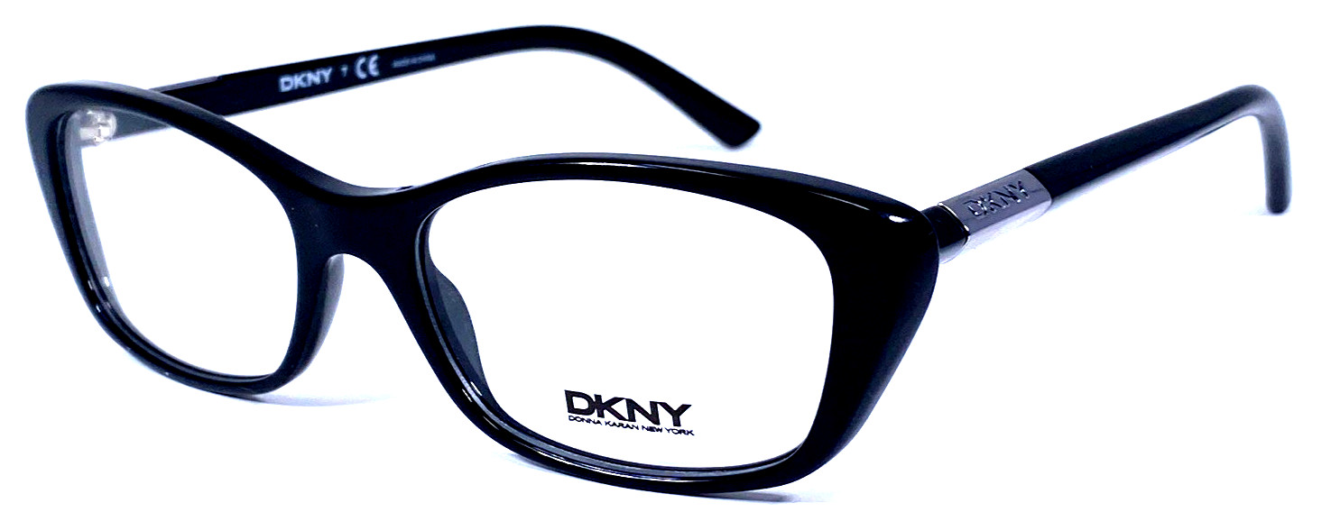 DKNY DY4661 3001 NOS Shiny Black Designer Eyeglasses Frame 52-17-140