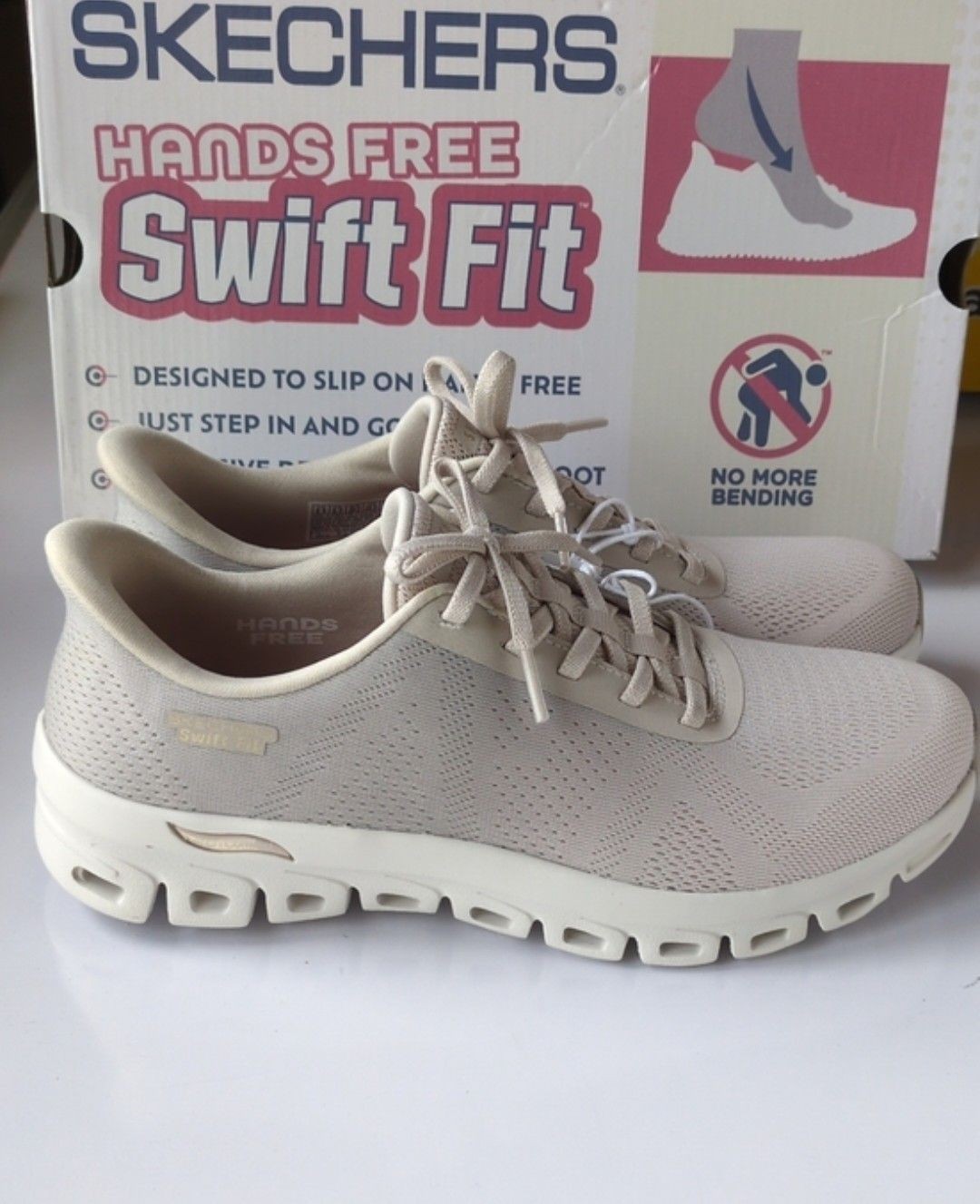 NEW - Skechers Women's Hands Free Swift Fit Sneaker Tan Pick Size