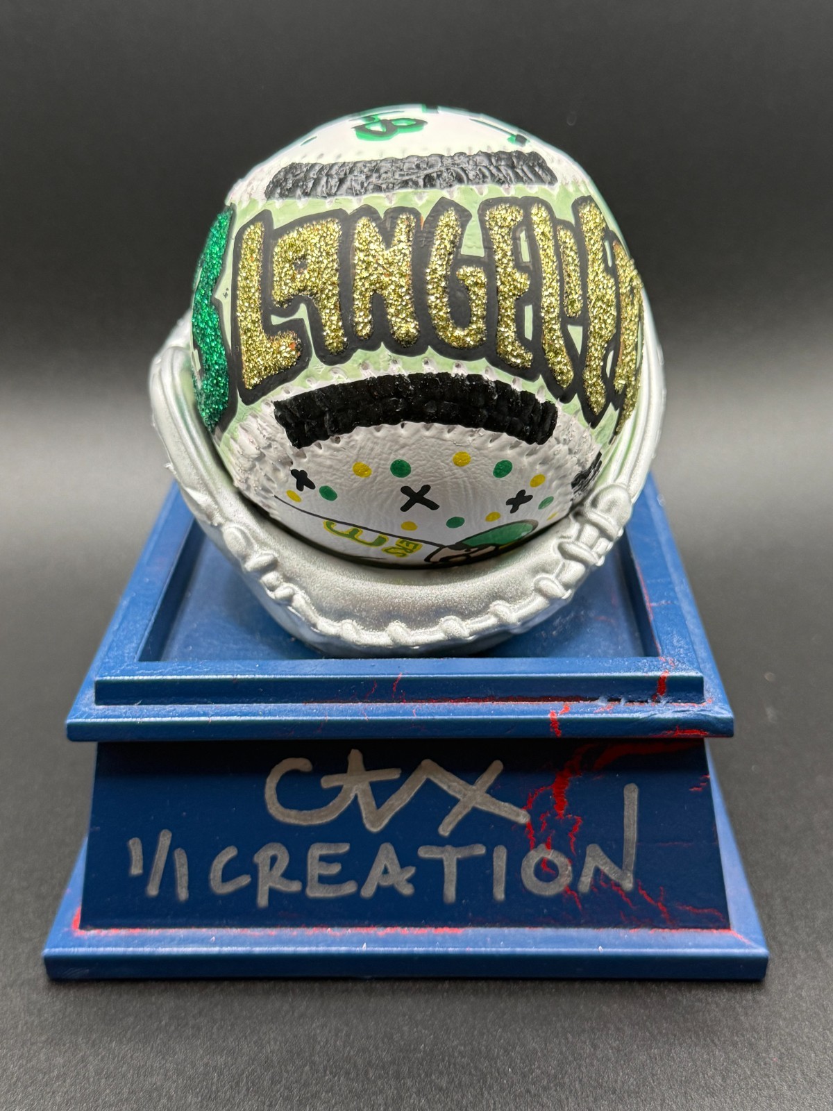 Shea Langeliers A\'S Hand Painted 1/1 Pop Art Career Baseball CARTER X Auto Shea Langeliers A\'S Hand Painted 1/1 Pop Art Career Baseball CARTER X Auto