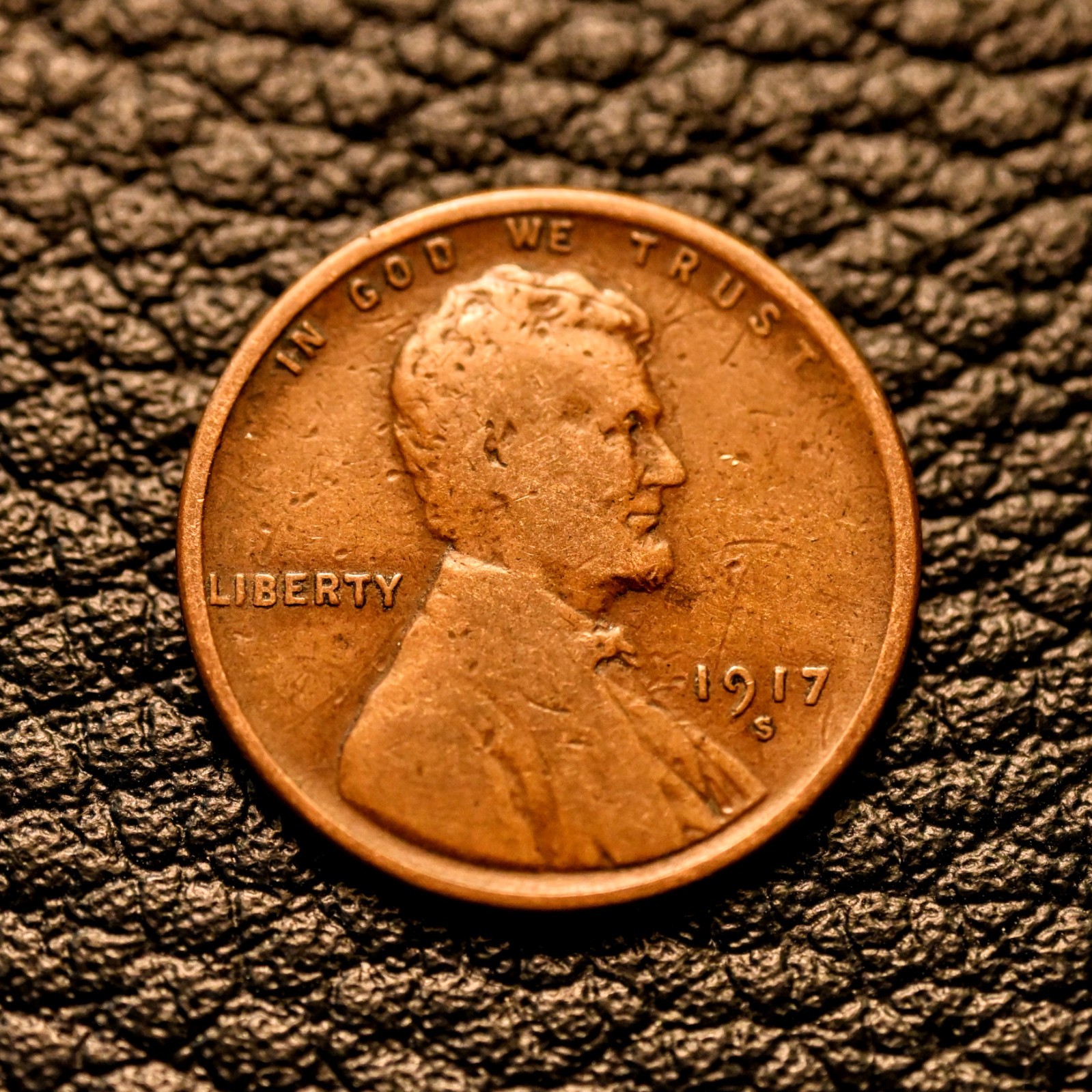 1917-S Lincoln Wheat Cent ~ FINE (F / FN) Condition ~ COMBINED SHIPPING