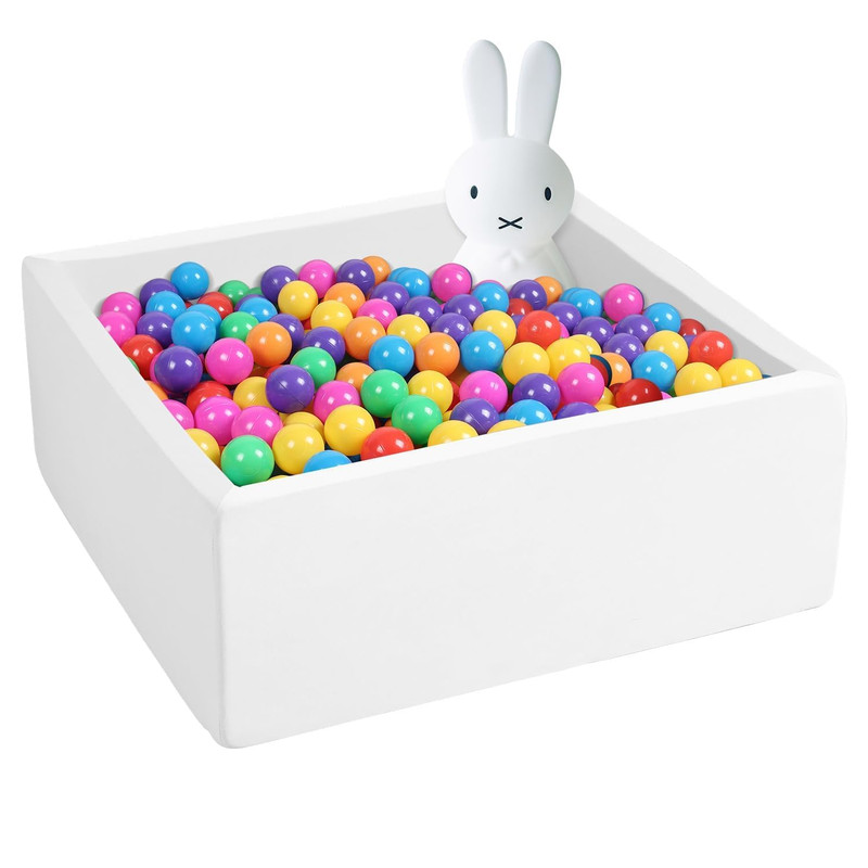 Uhappyee Square Foam Ball Pit For Toddler35X35X12 Soft Ball Pit Pool Removable