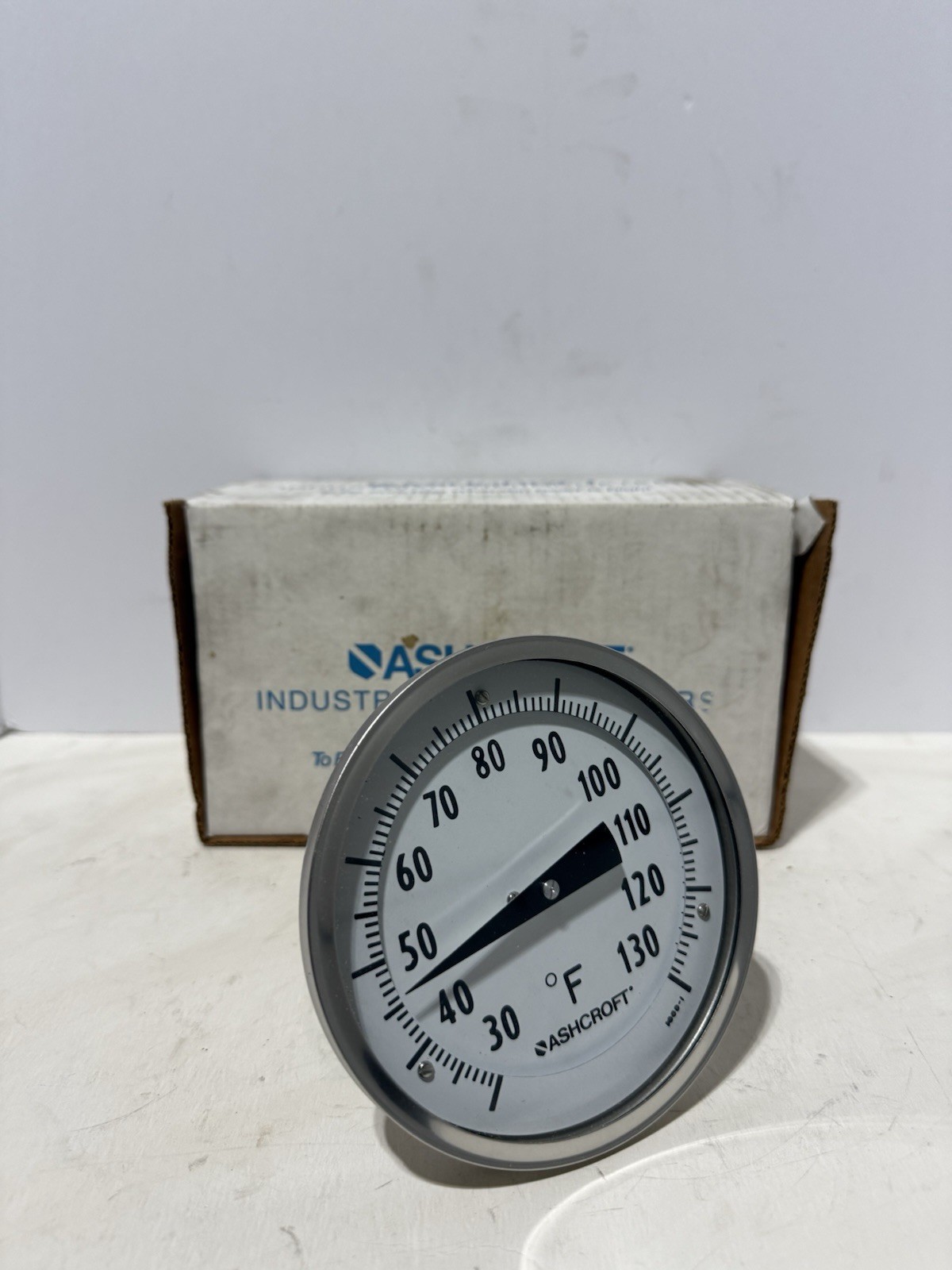 ASHCROFT 50 EI 60 R 060 Bimetal Thermometer Size 5” Range 30-130F NEW OPEN BOX