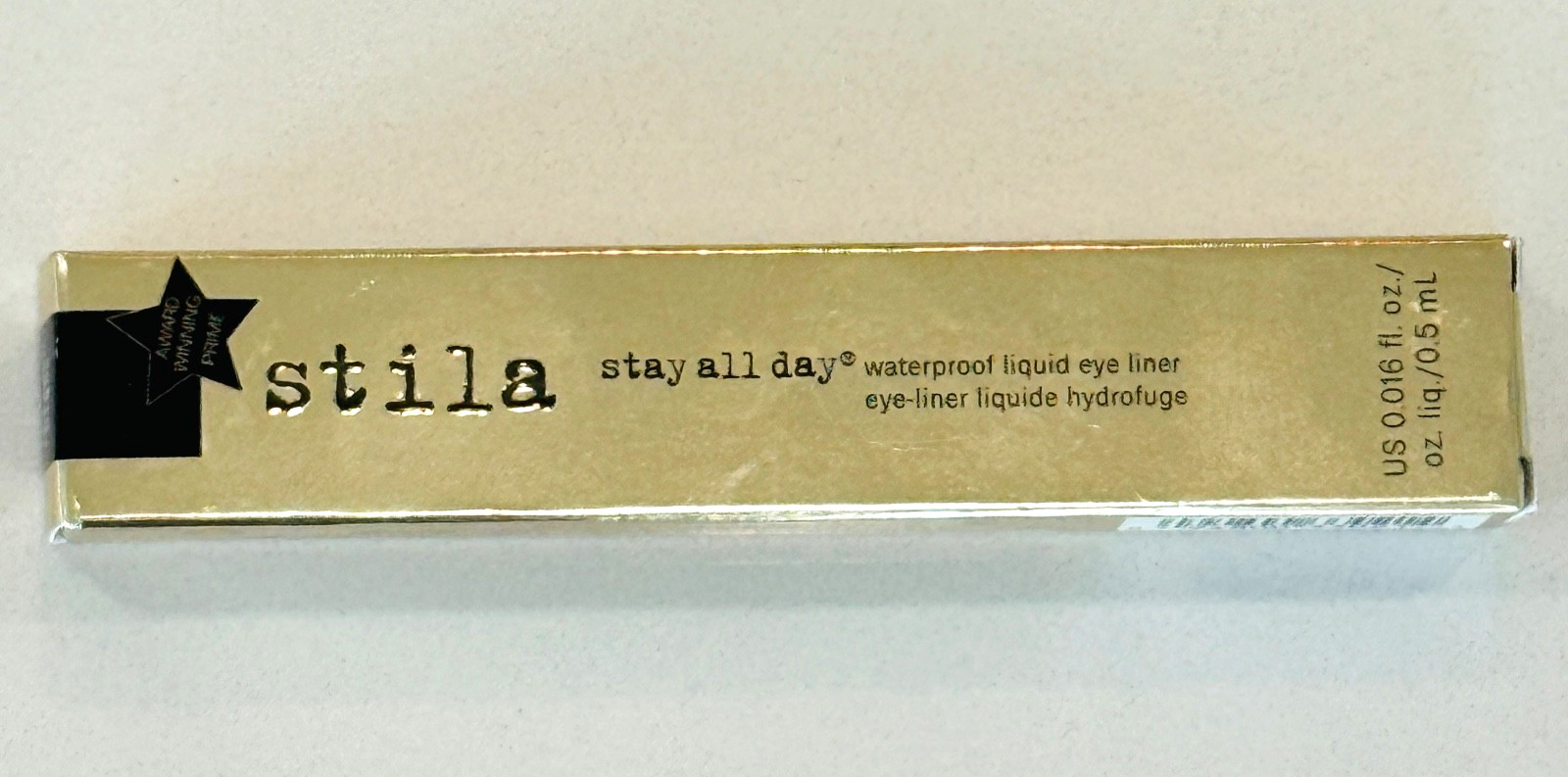 Stila Stay All Day Waterproof Liquid Eye Liner Intense Black Full Size Brand New Stila Stay All Day Waterproof Liquid Eye Liner Intense Black Full Size Brand New