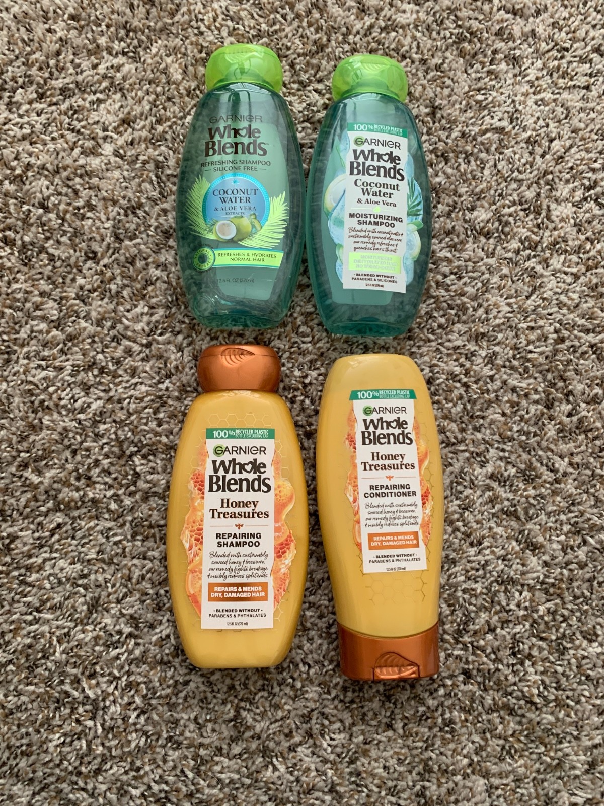 Lot of 4 Garnier Whole Blends 12.5 fl oz, BRAND NEW