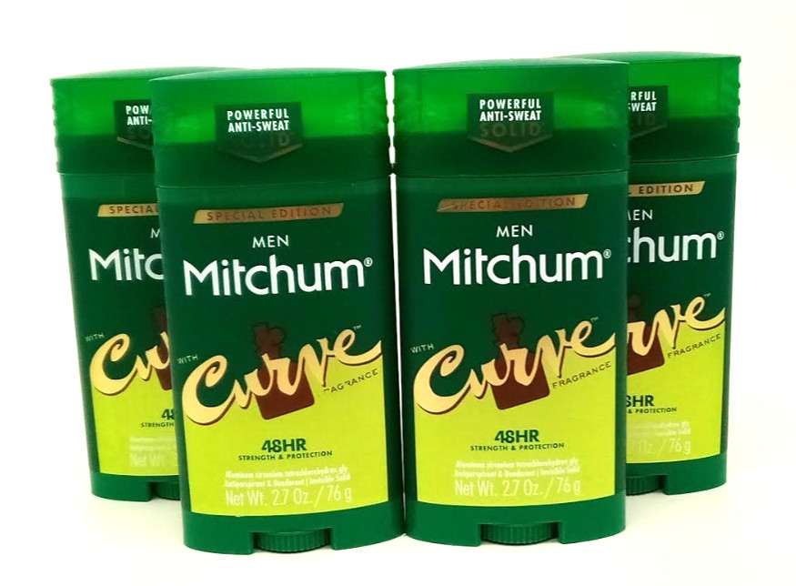 4-PACK Mitchum Men Curve Antiperspirant 48HR 2.7oz each NEW