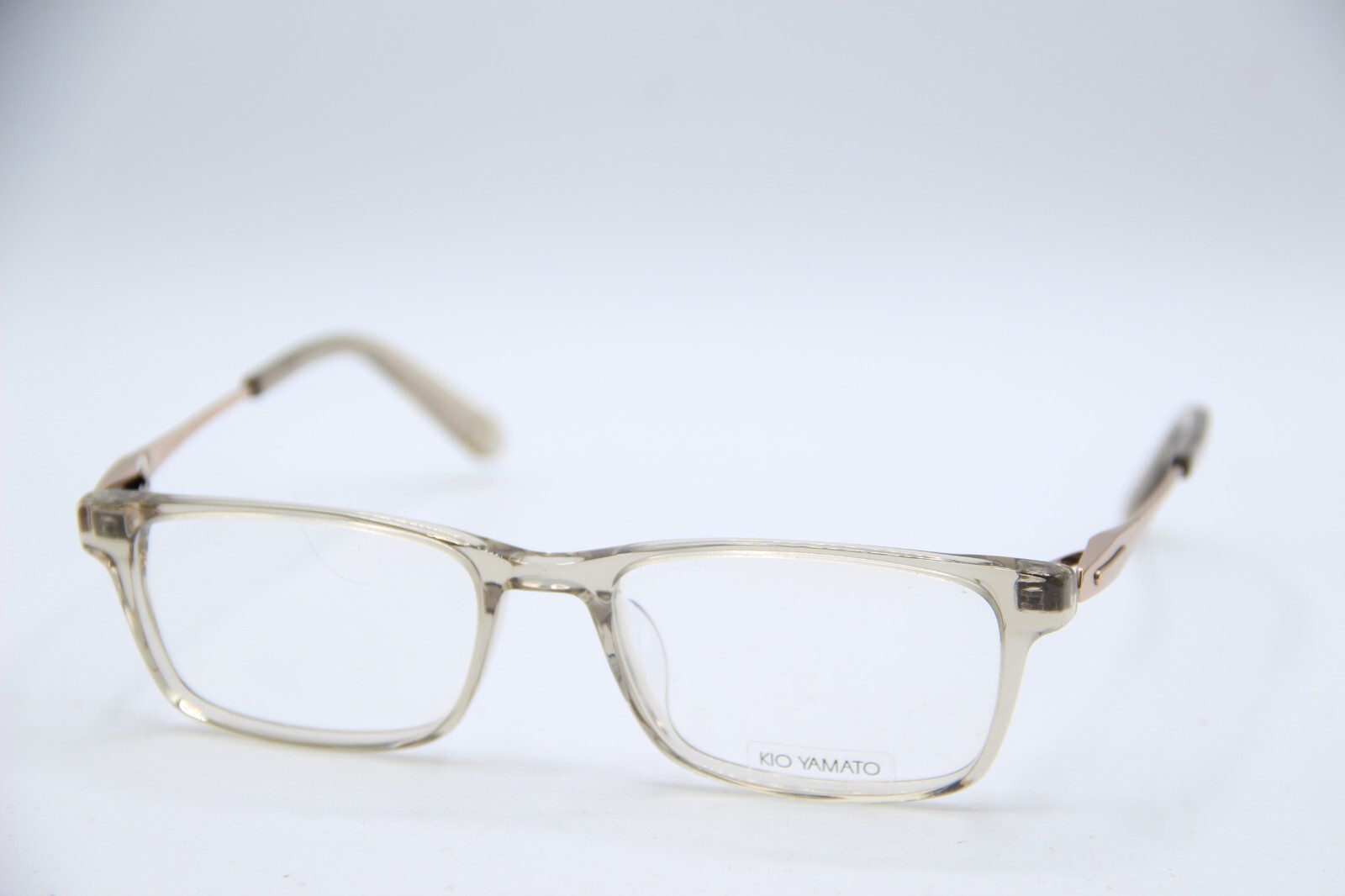 NEW KIO YAMATO KP-236U COL 03 CLEAR GOLD AUTHENTIC FRAMES EYEGLASSES 52-18
