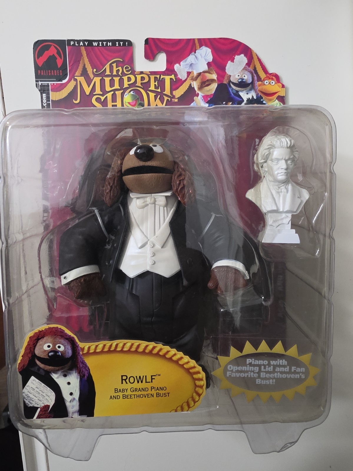 Muppet Show Rowlf the Dog Musician Pianist Tuxedo Palisades Action Figure NIB