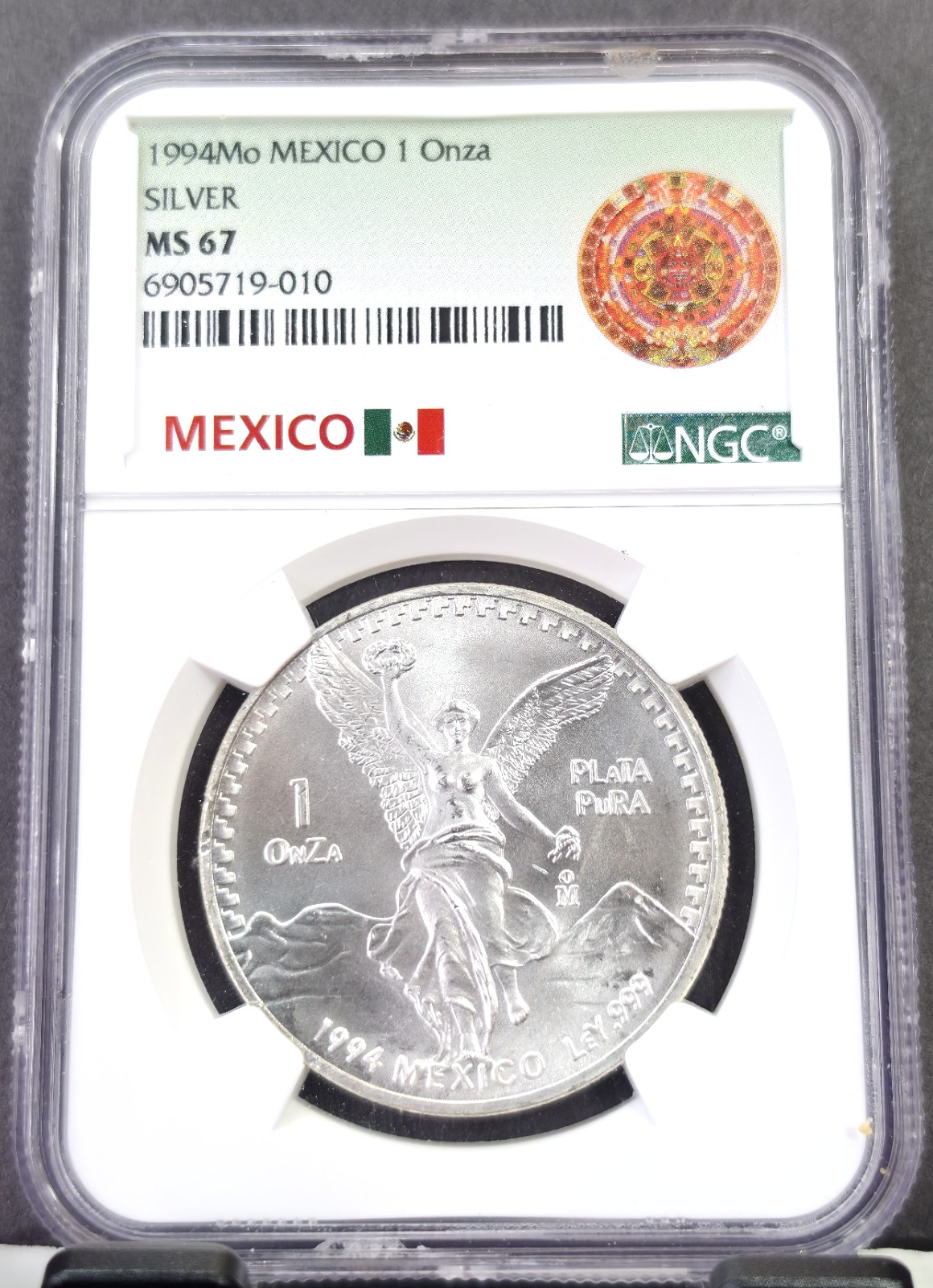 1994 MEXICO SILVER 1 ONZA LIBERTAD NGC MS 67 RARE GEM BU COIN 1 OZ 1994 MEXICO SILVER 1 ONZA LIBERTAD NGC MS 67 RARE GEM BU COIN 1 OZ