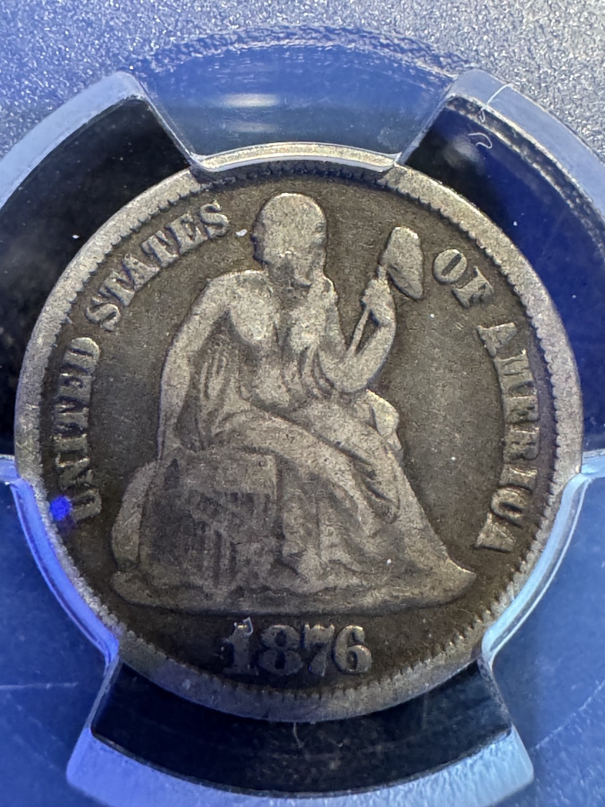 1876 CC 10C PCGS VG10